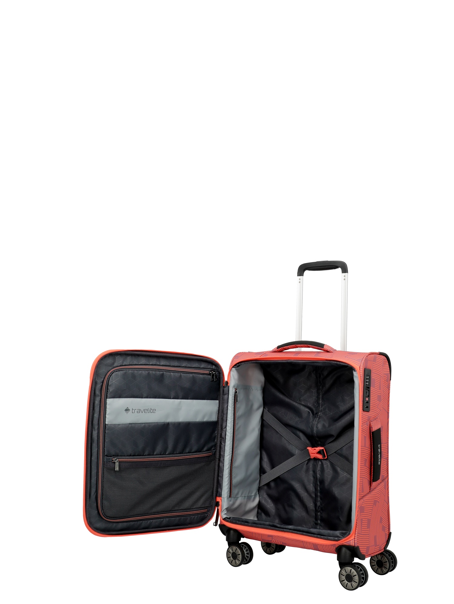 Travelite Trolley SKAII S 55 cm mit 4 Rollen Peach Edition