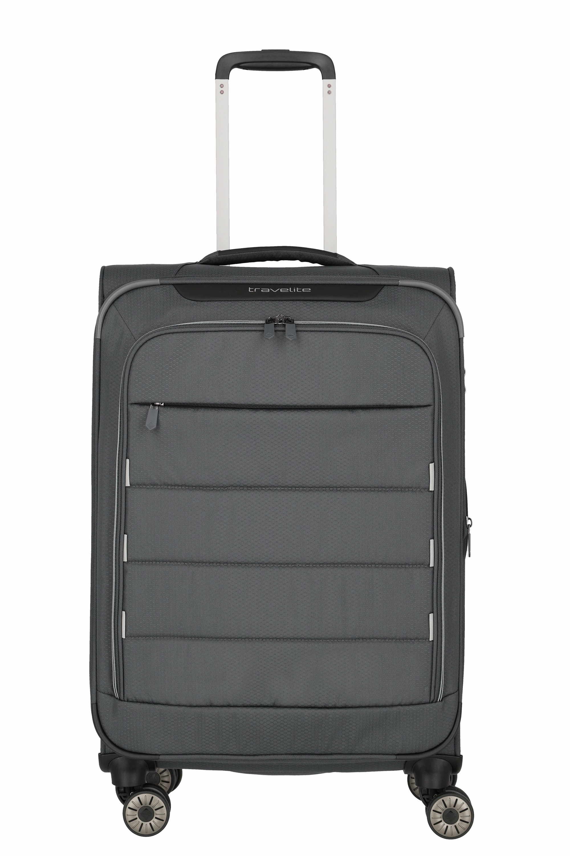 Travelite Trolley SKAII M 67 cm mit 4 Rollen Gipfelgrau