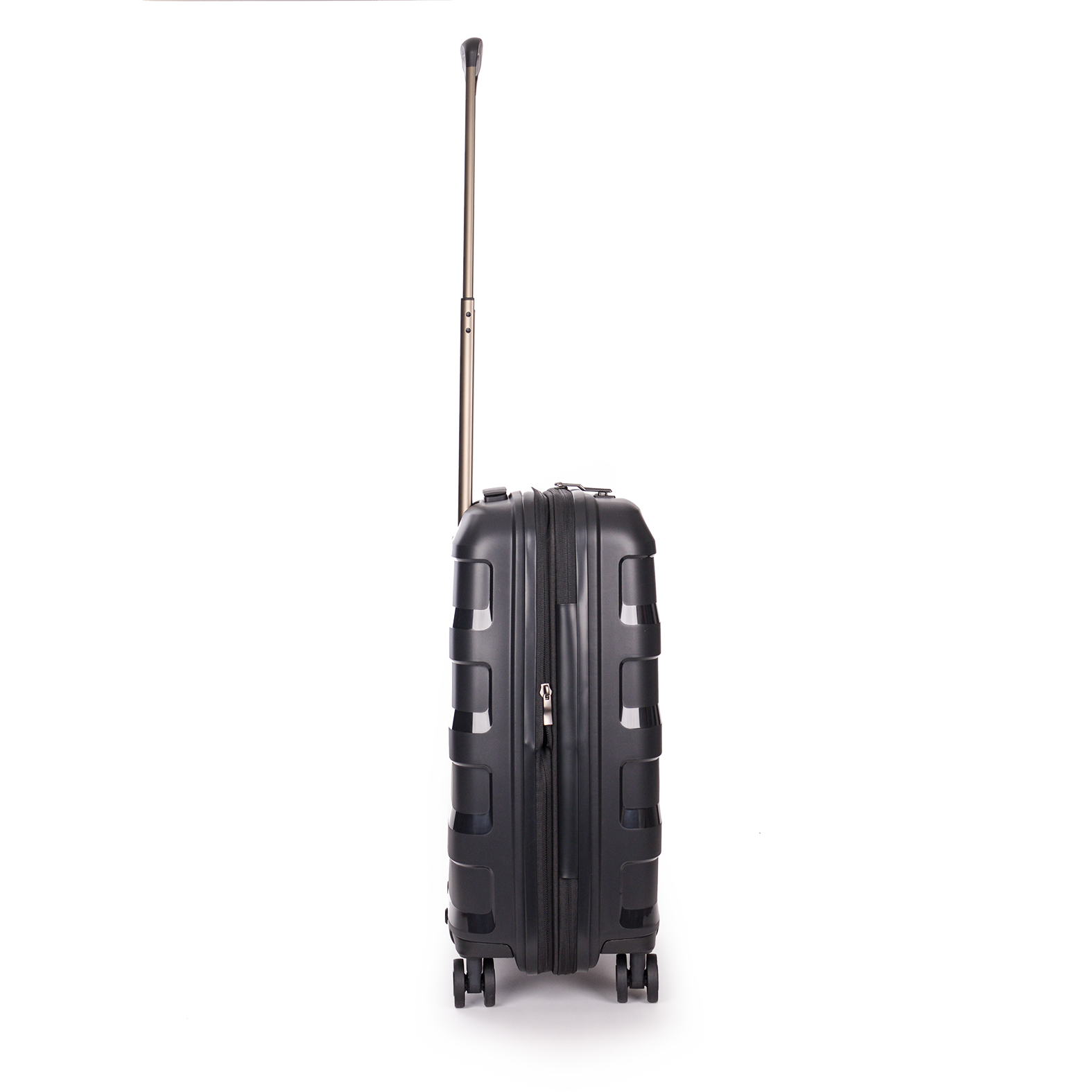 Stratic Straw Plus Trolley S 55 cm mit 4 Rollen aus Bio Kunststoff in Schwarz