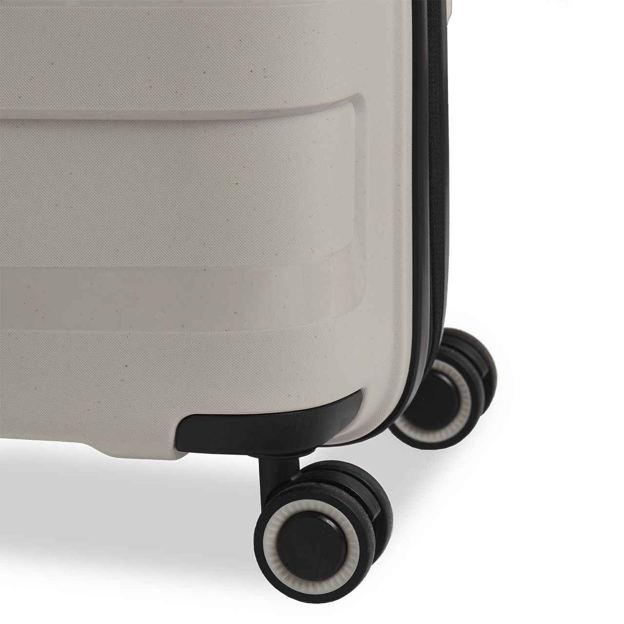 Stratic Straw Plus Koffer M 66 cm mit 4 Rollen aus Bio Kunststoff