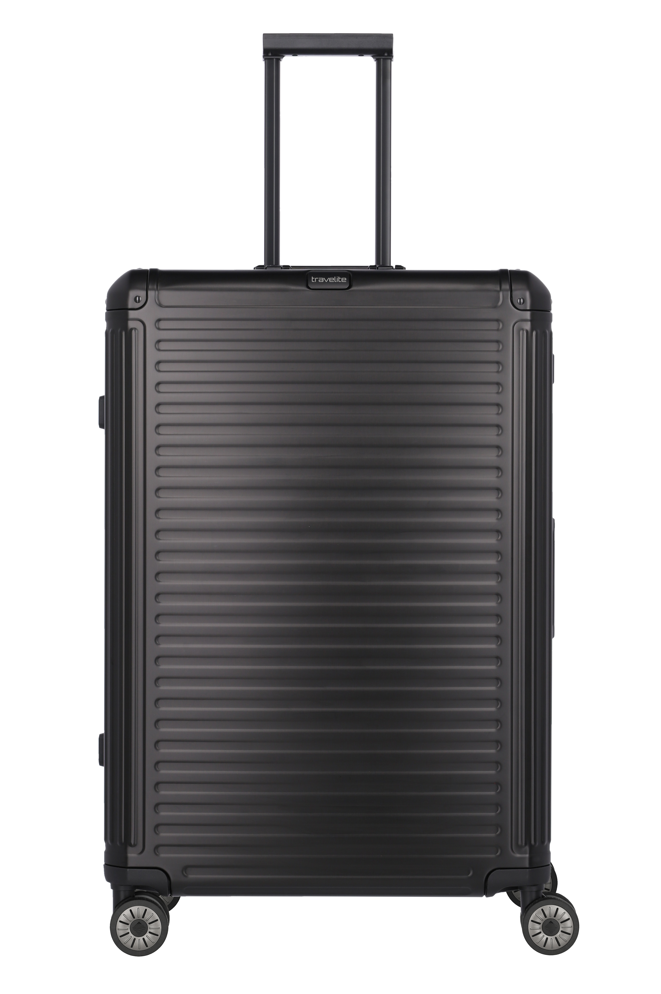 Travelite Aluminium Trolley Next L 77 cm mit 4 Rollen Schwarz