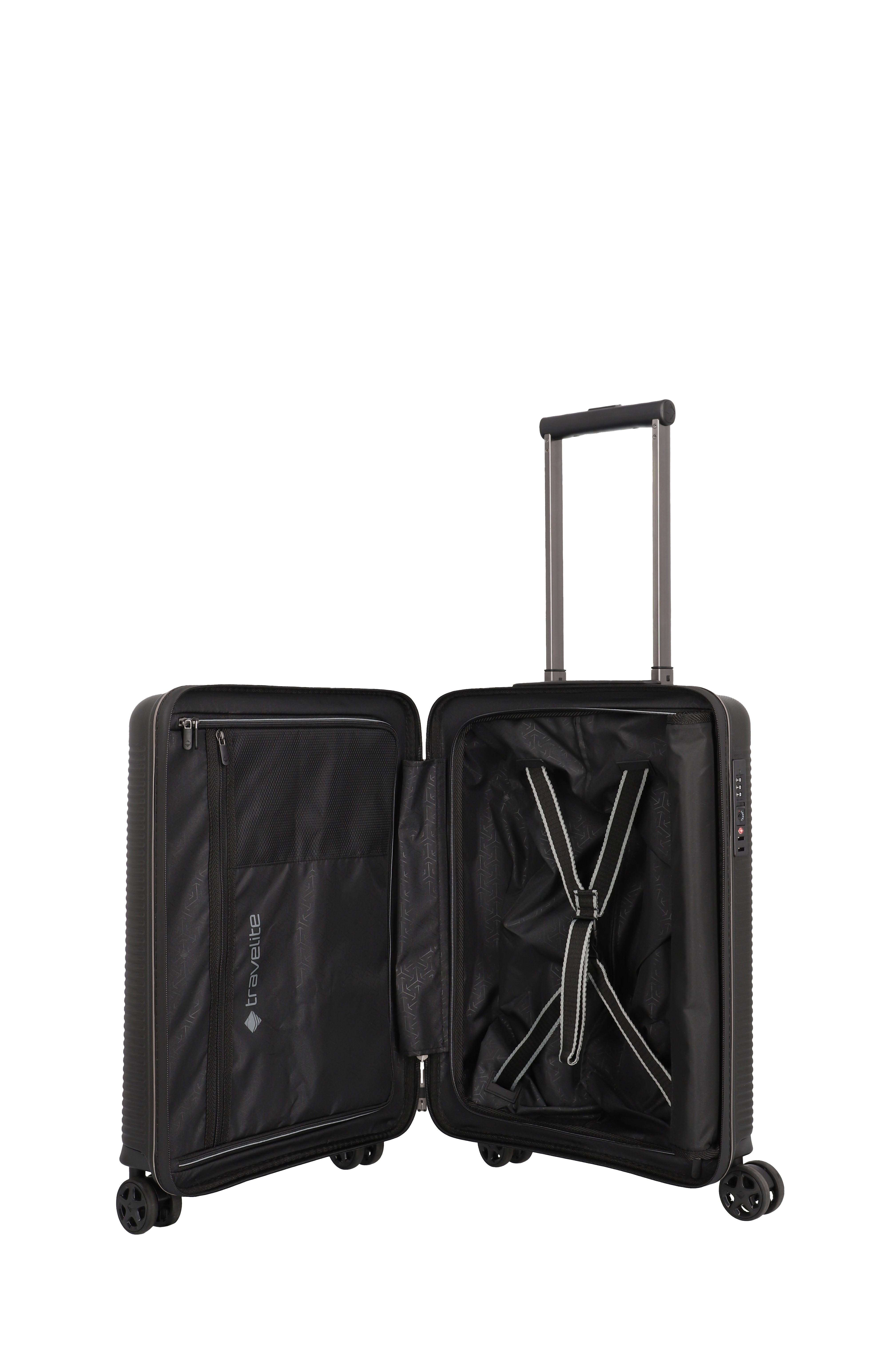 Travelite Roomer Kompakt Koffer 55 cm Schwarz