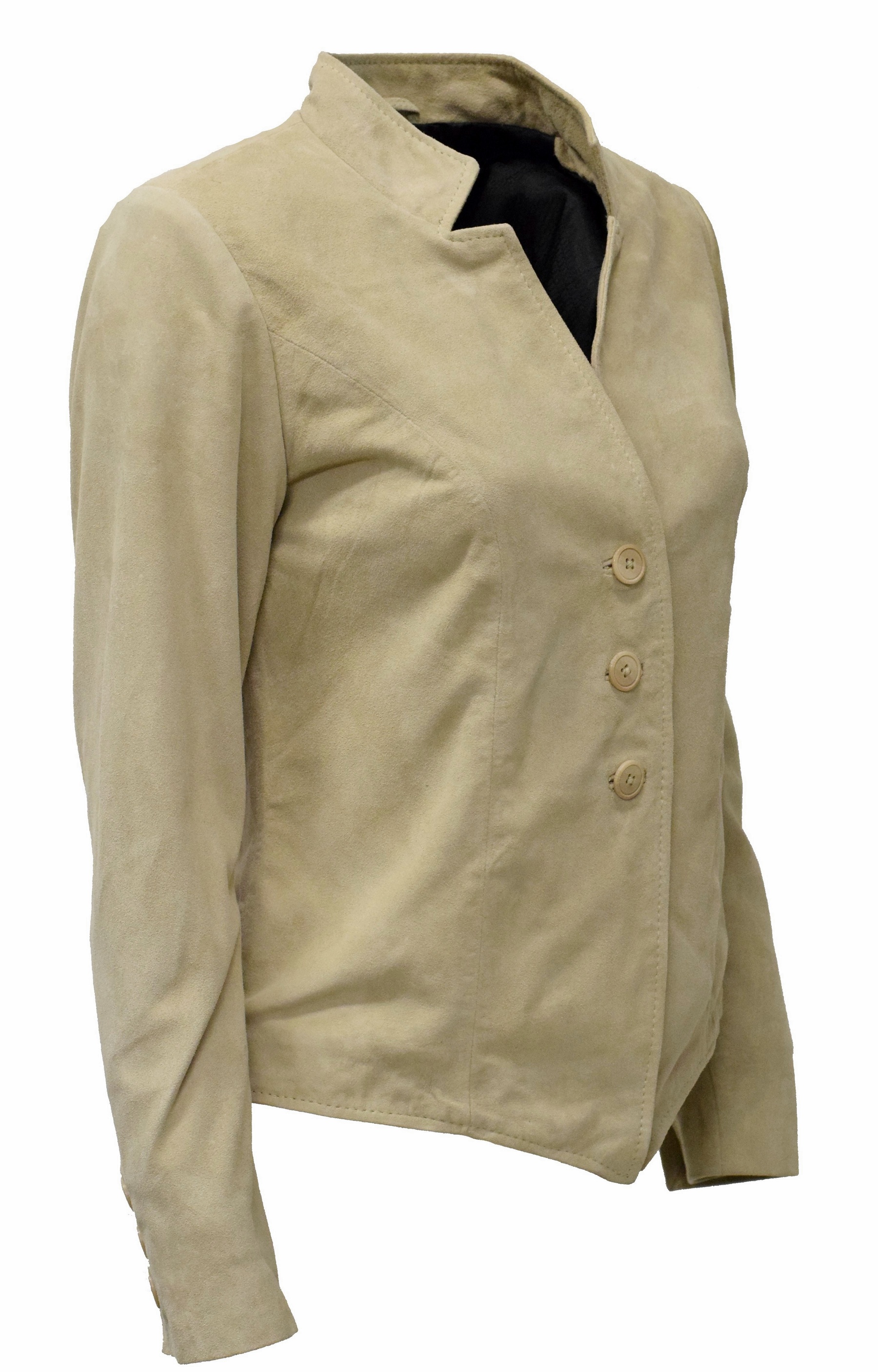 Damen Lederjacke Dirndljacke Any in Cremebeige 