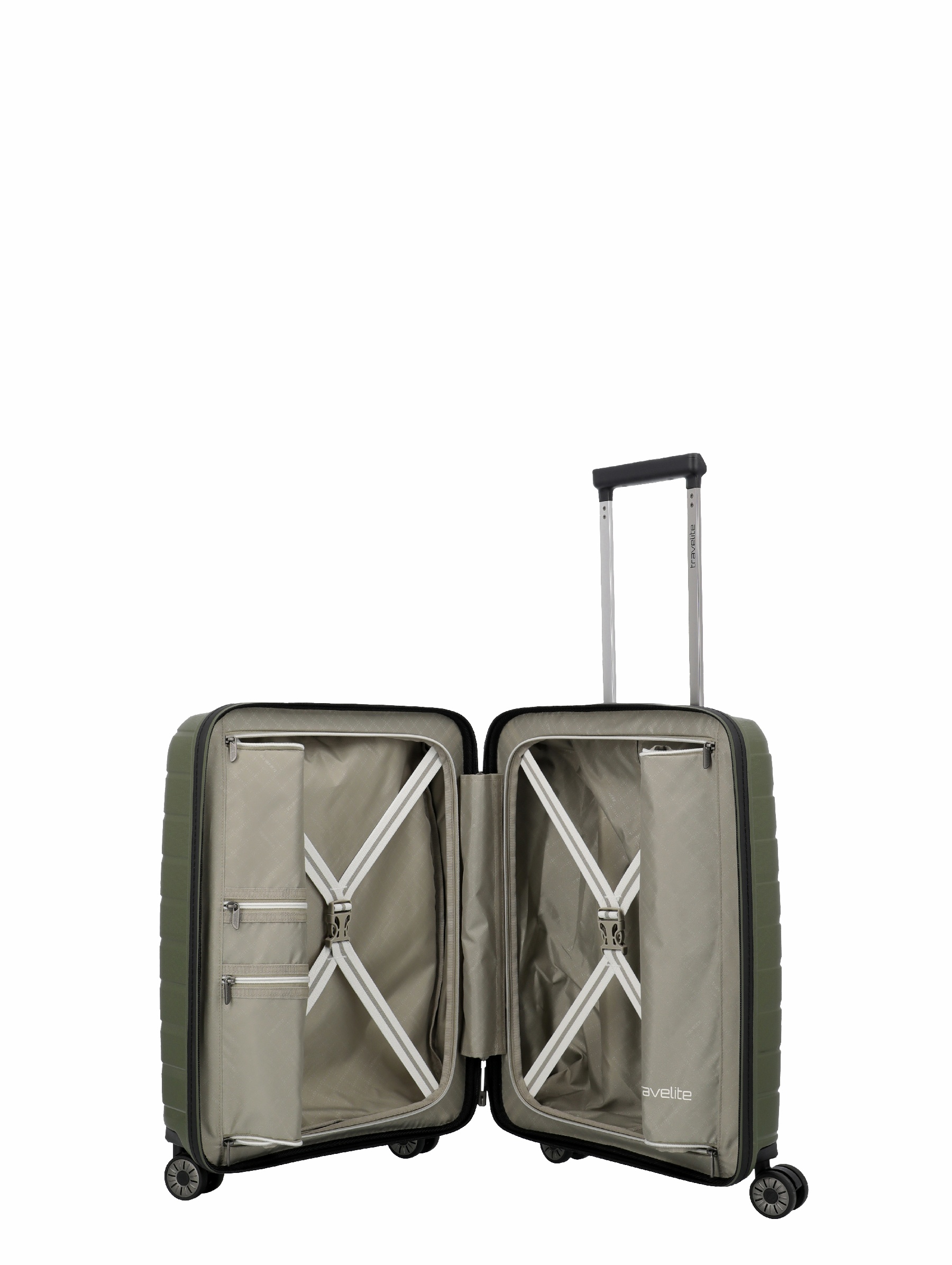 Travelite Koffer Air Base 4 Rollen Trolley S 55 cm Olive