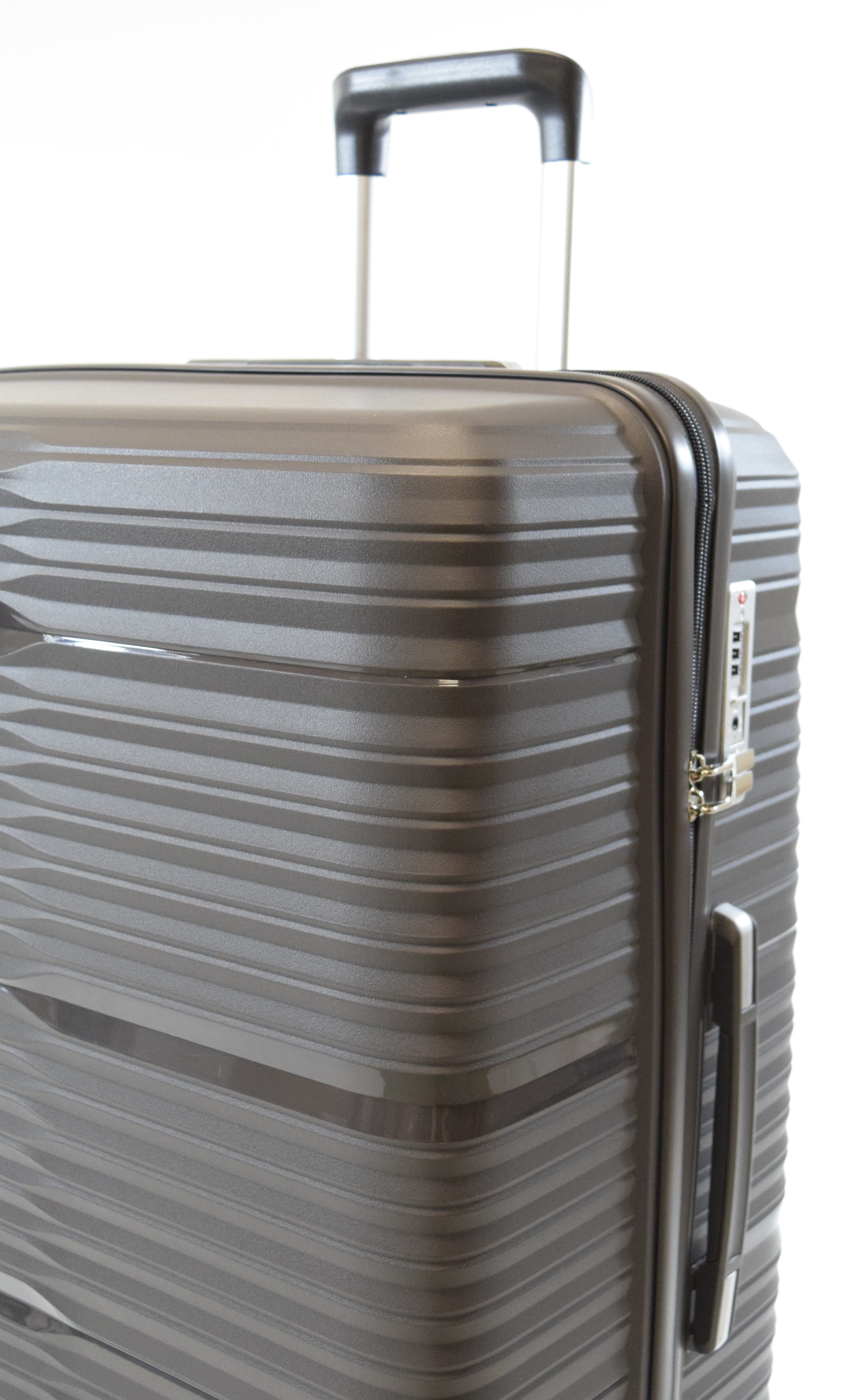 Trolley Koffer Flightourer Gr. M 66 cm mit 4 Rollen Stone Grau