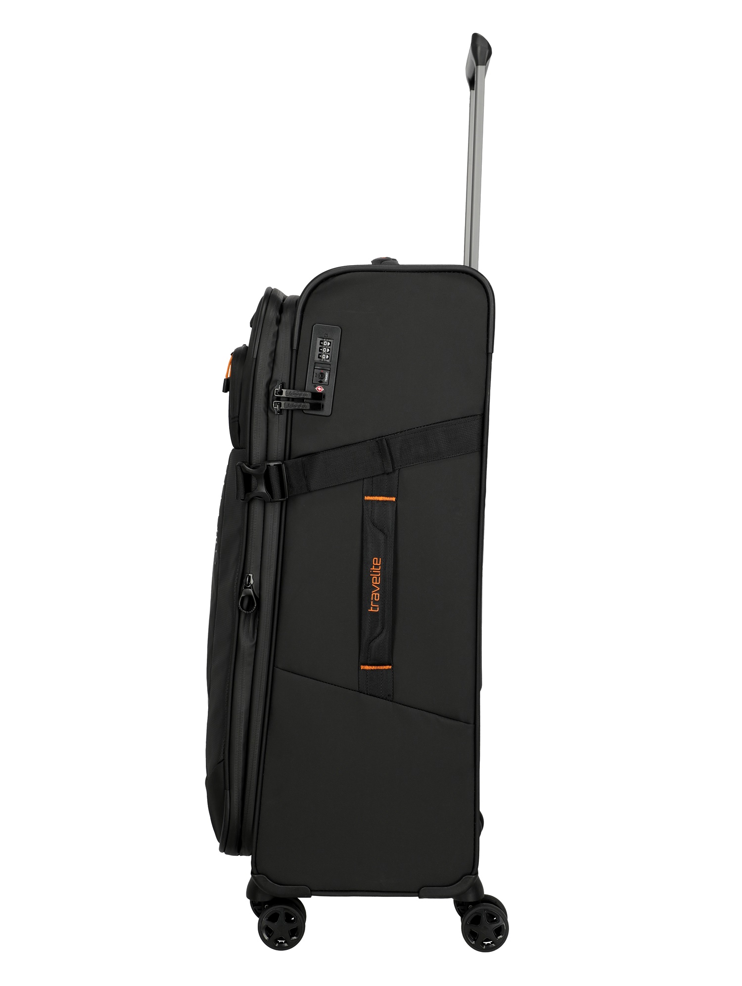 Travelite Trolley Briize L 78 cm 4 Rollen Schwarz