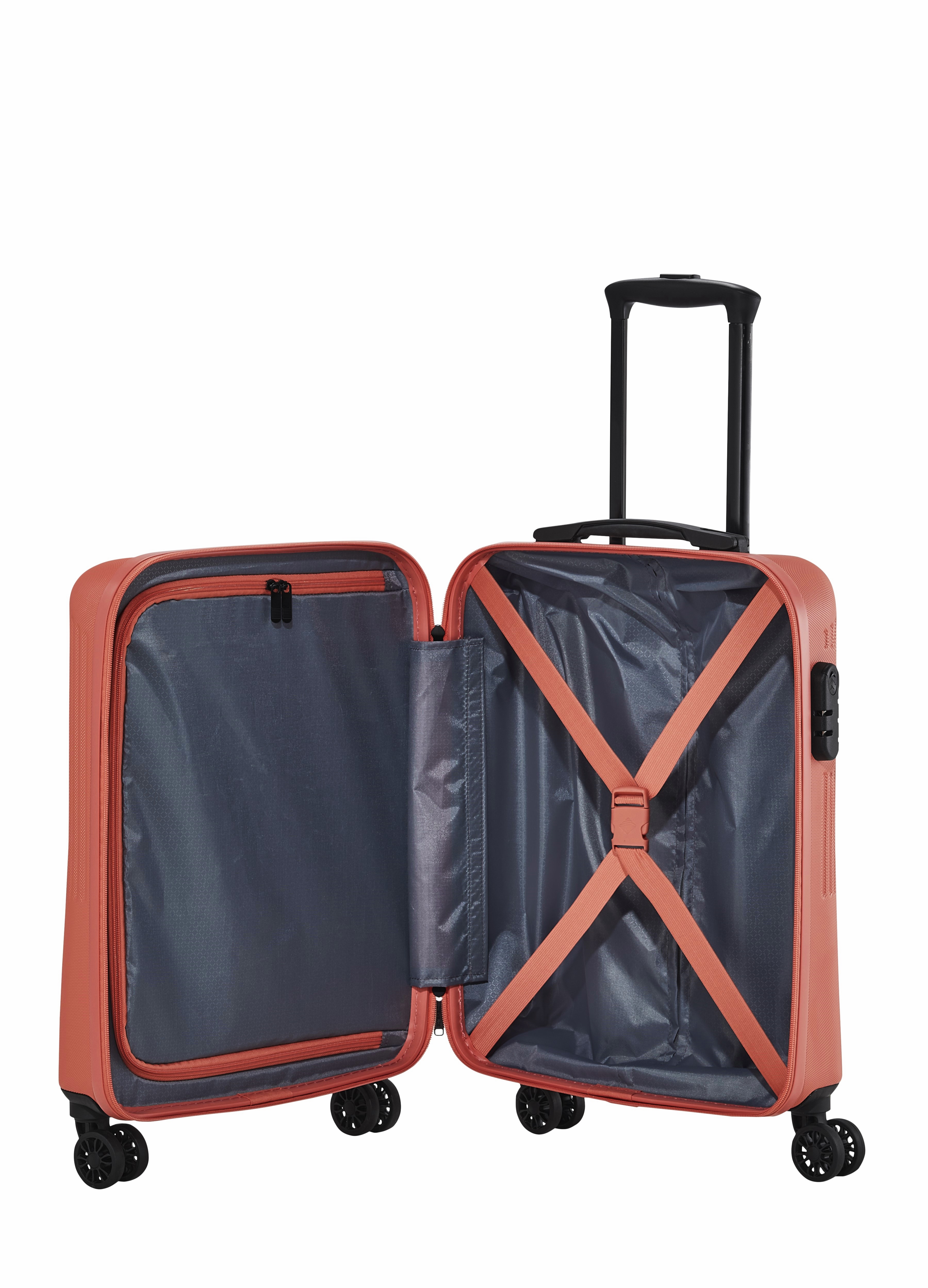 Travelite Trolley Bali S 55 cm mit 4 Rollen in Koralle