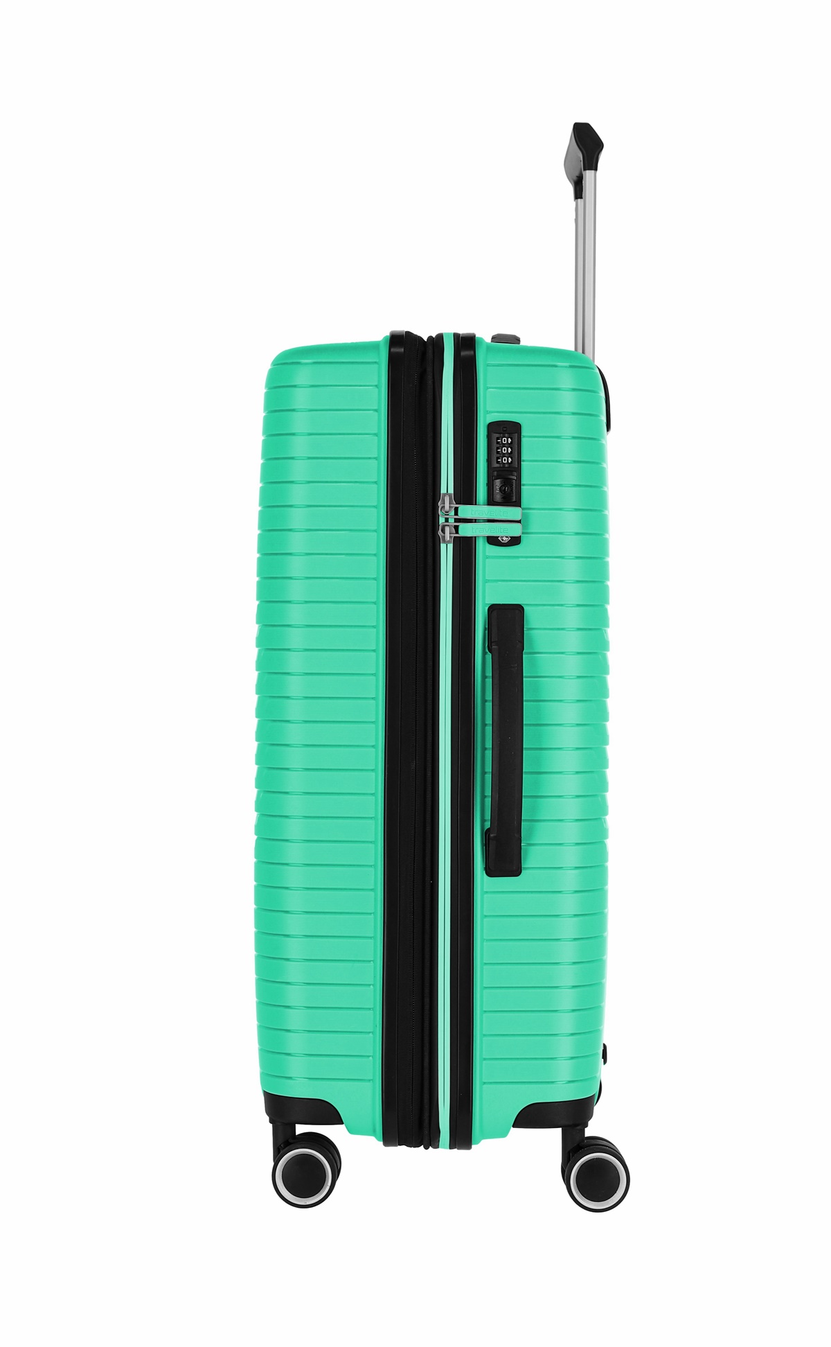 Travelite Koffer Orbita 4 Rollen Trolley M 67 cm Dehnfalte Grün