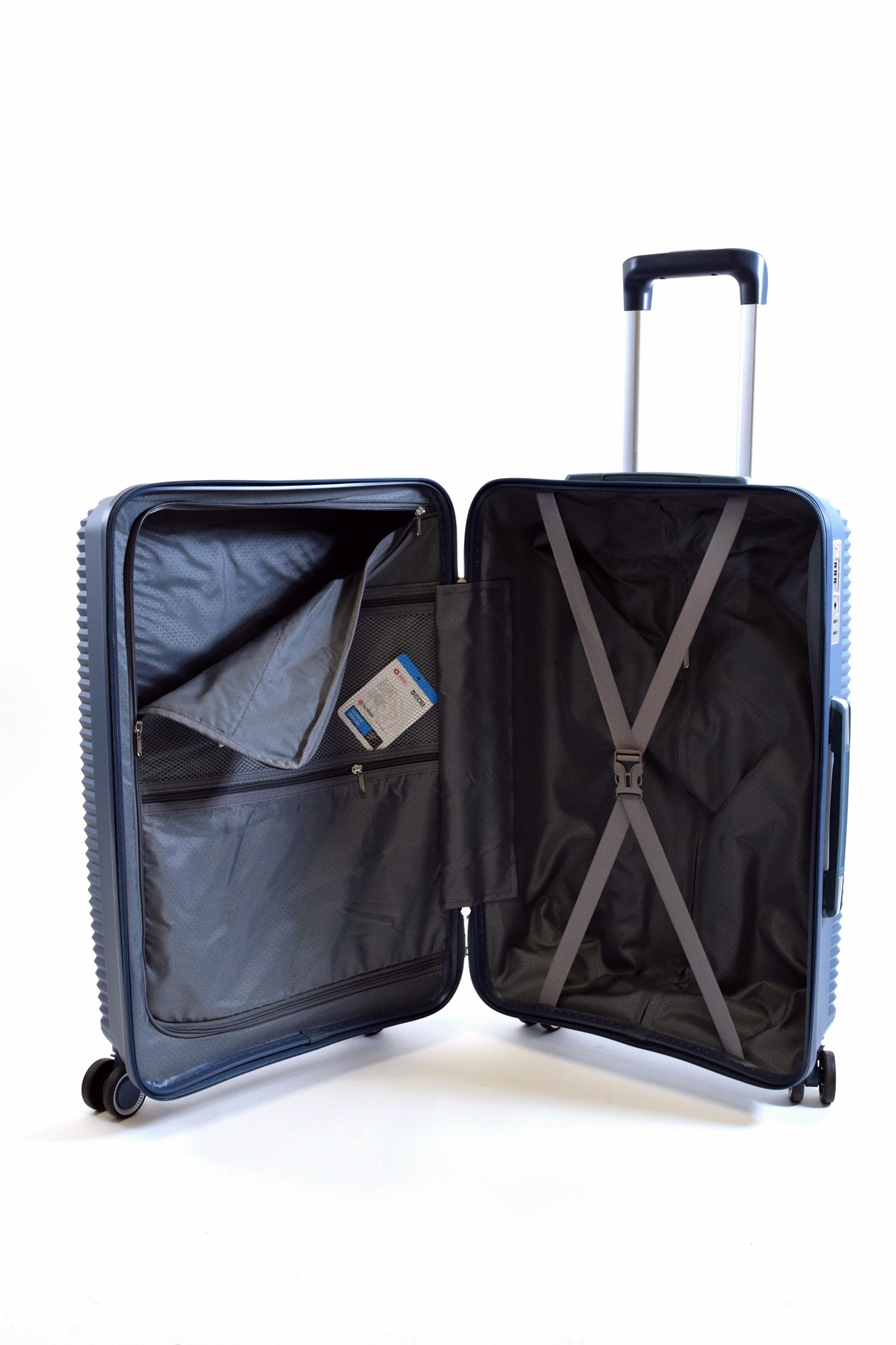 Trolley Koffer Lightracer Gr. M 66 cm mit 4 Rollen Fjord Blau 