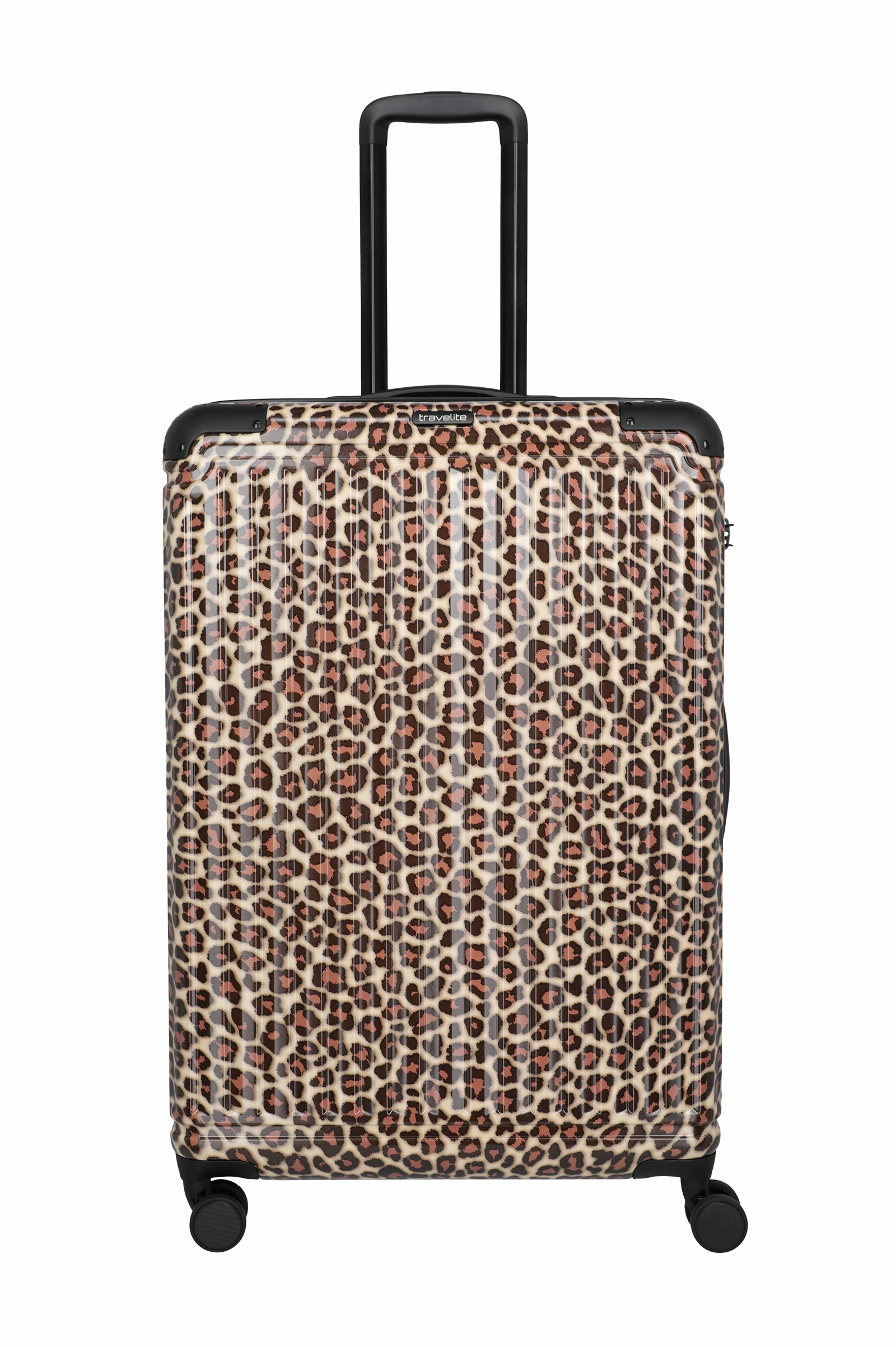 Travelite Trolley Cruise L 77 cm mit 4 Rollen Leopard