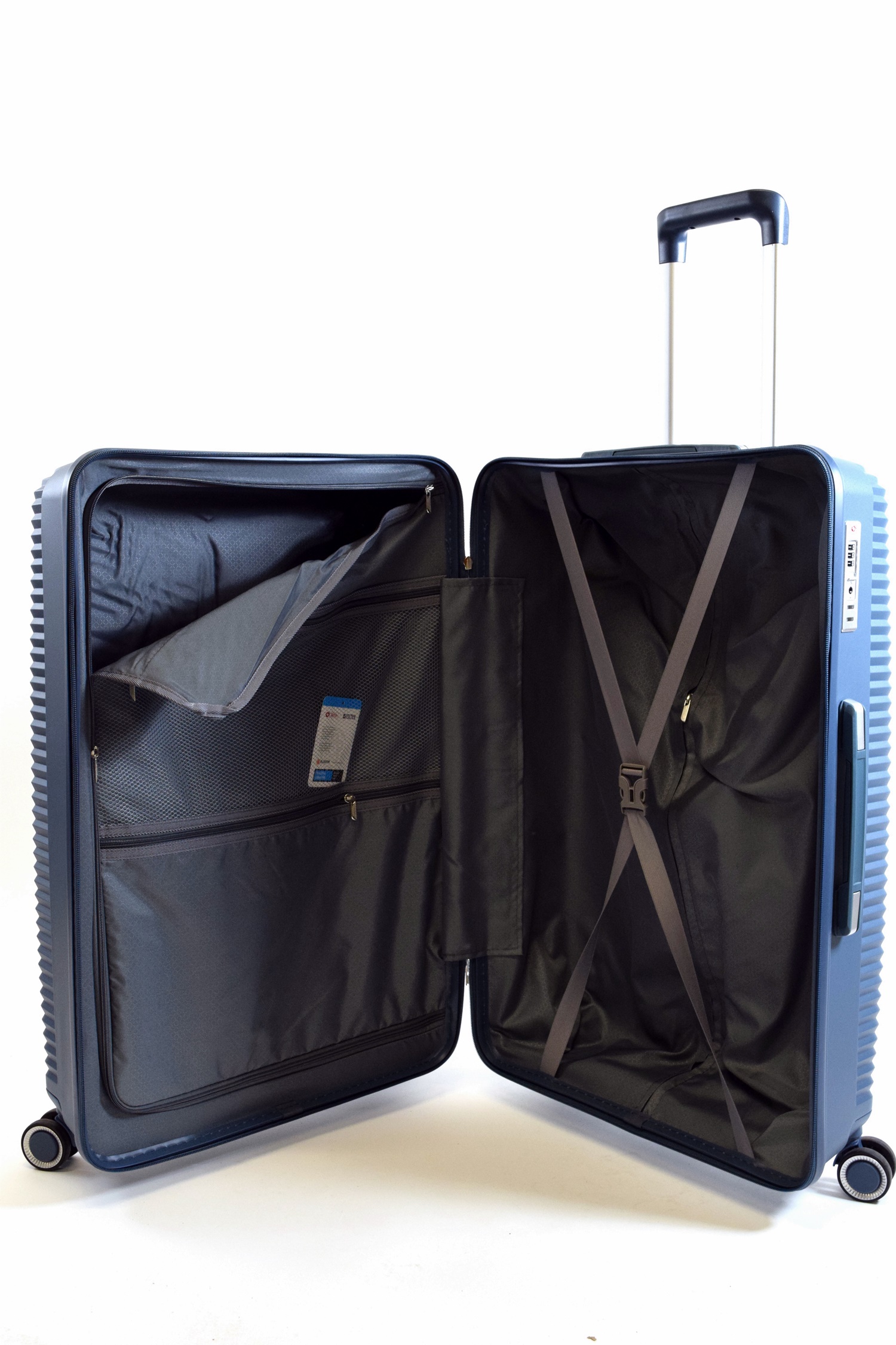 Trolley Koffer Lightracer Gr. L 75 cm mit 4 Rollen Fjord Blau