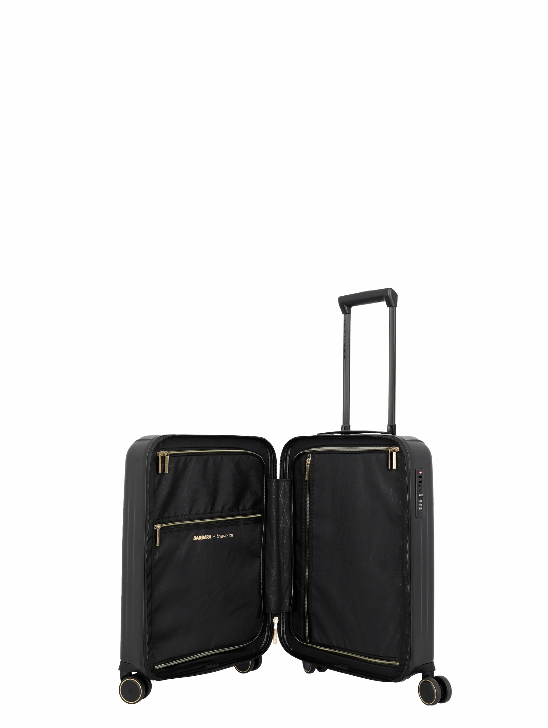 Travelite BARBARA NOVELTY Trolley S 55 cm 4 Rollen Schwarz