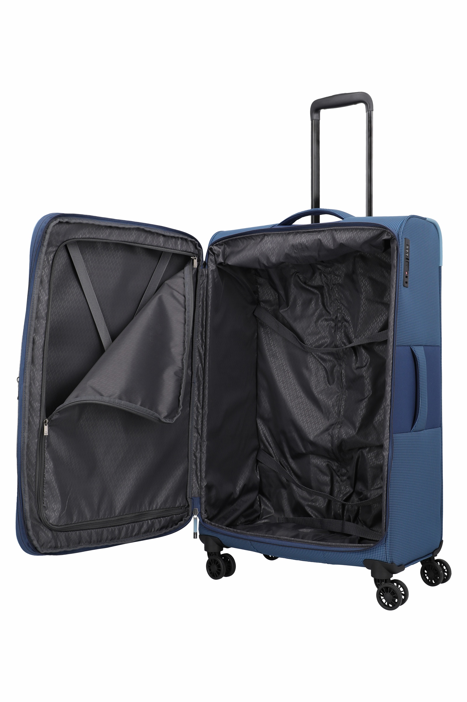 Travelite Trolley Corsiica L 77 cm mit 4 Rollen Blau