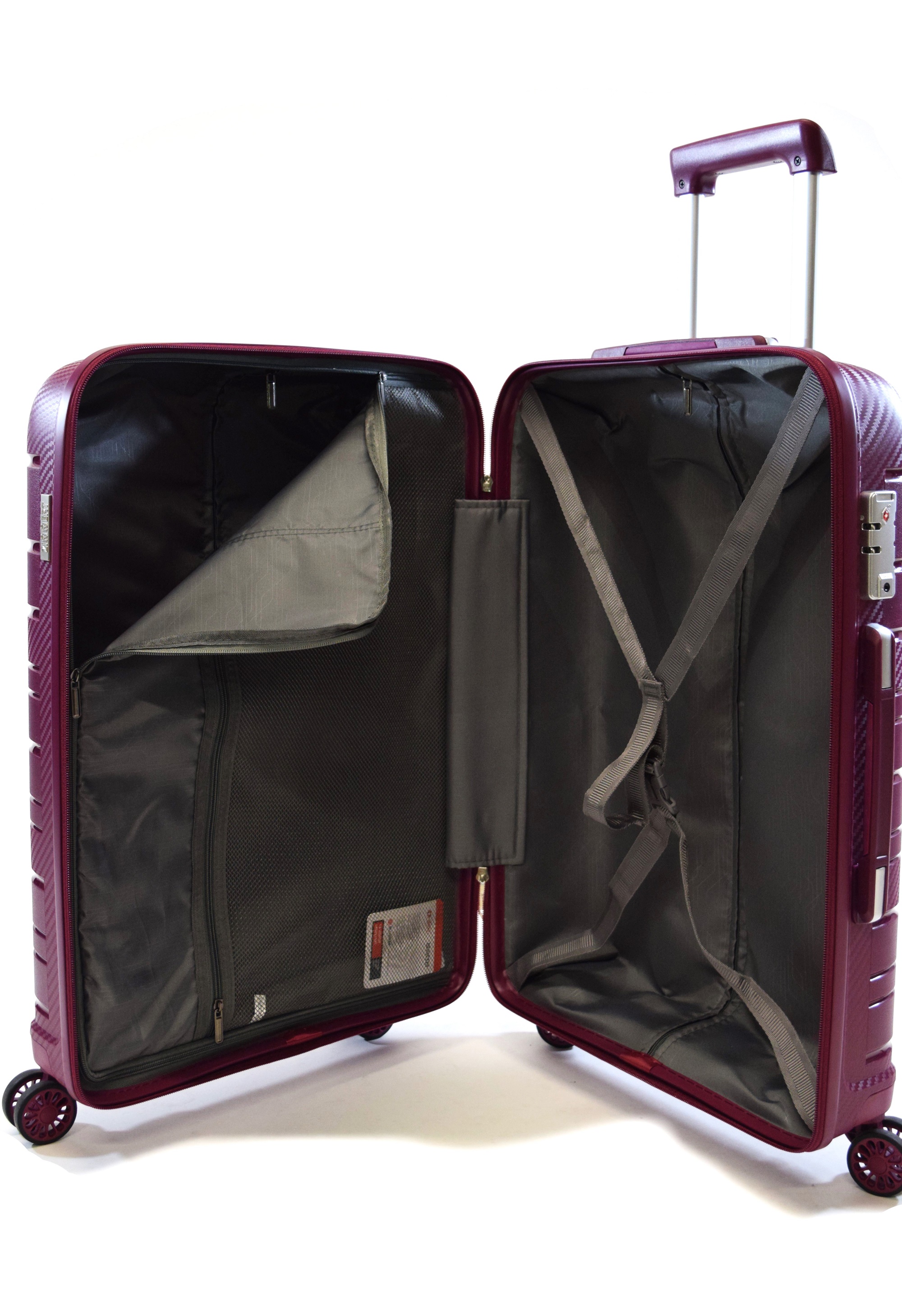 Zimmert Trolley Scroll-Light M 66 cm mit 4 Rollen Merlot