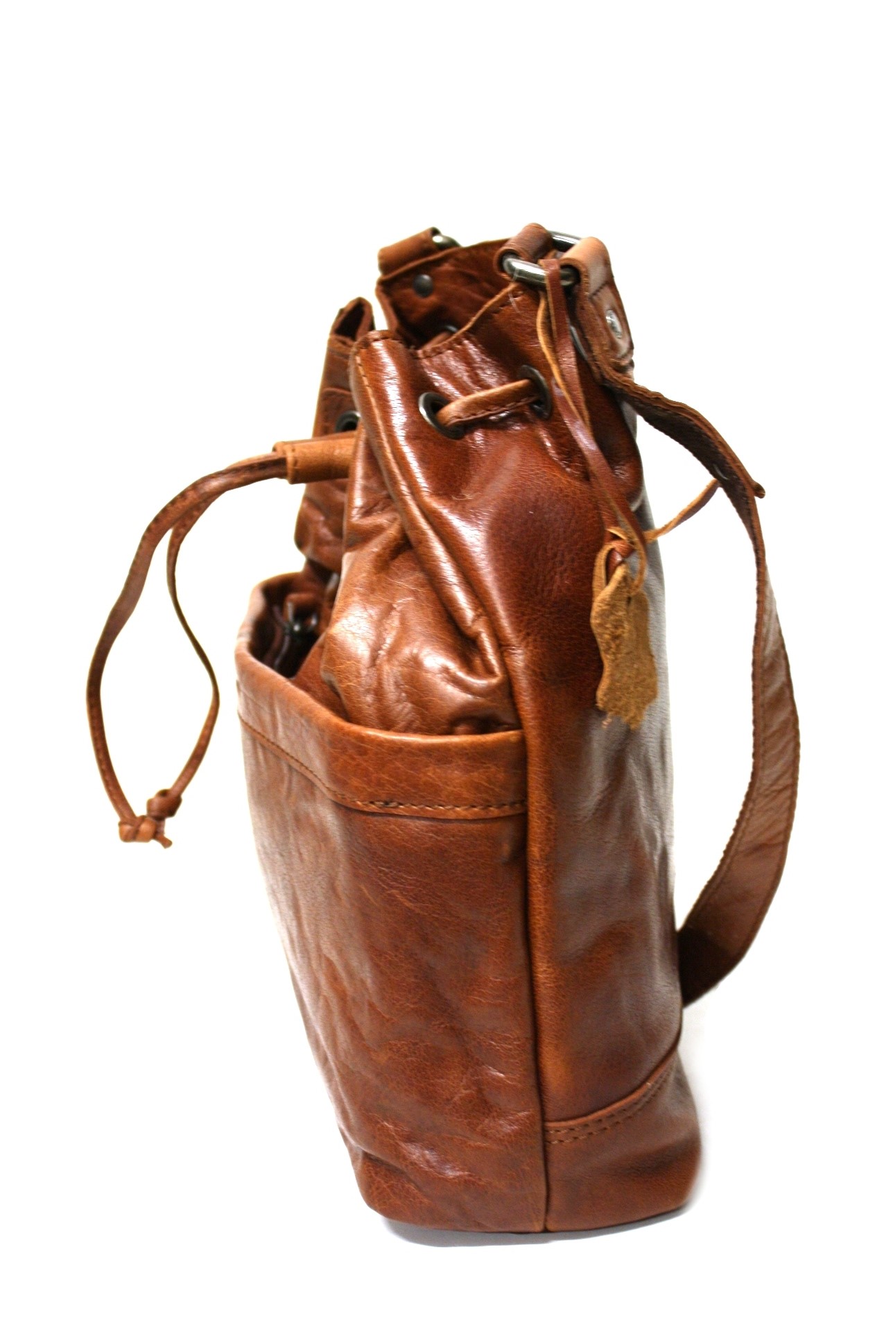 Spikes & Sparrow Damen Beuteltasche in Brandy