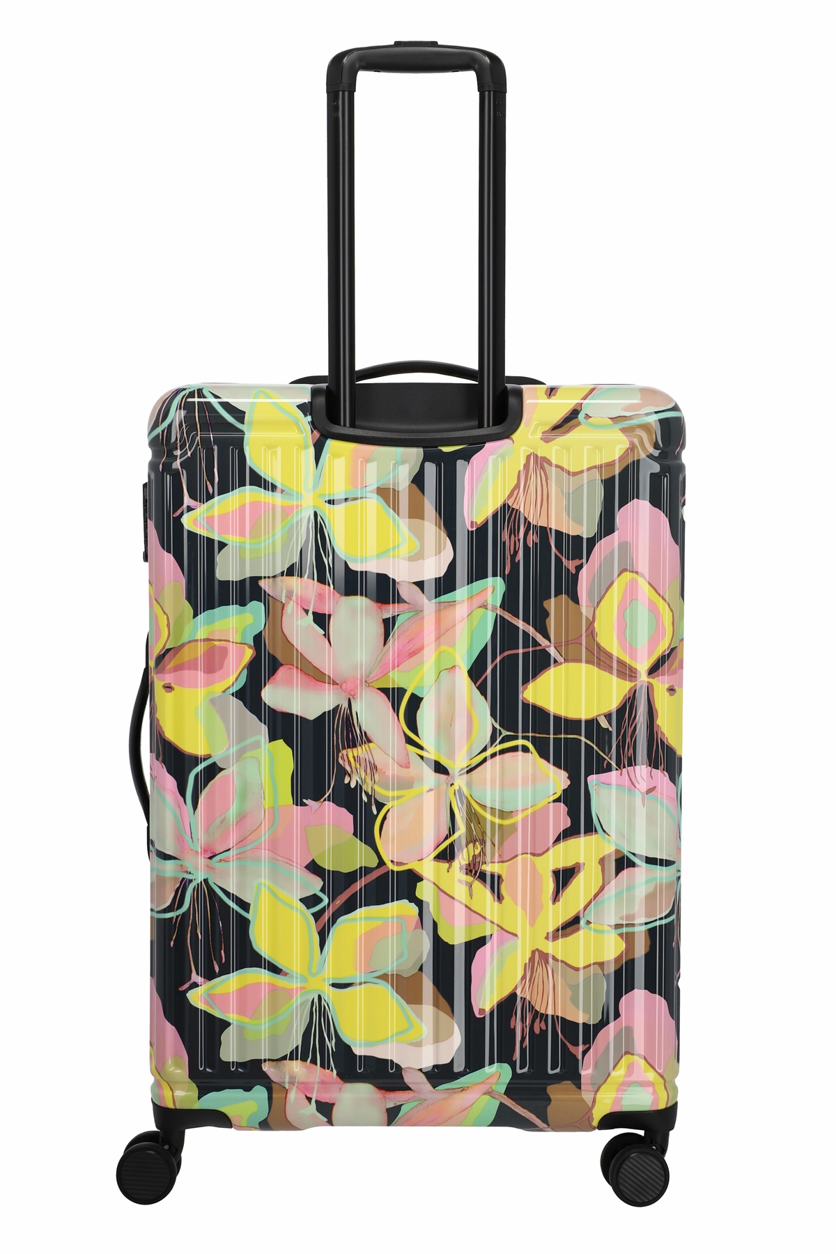 Travelite Trolley Cruise L 77 cm mit 4 Rollen Gelbe Orchidee