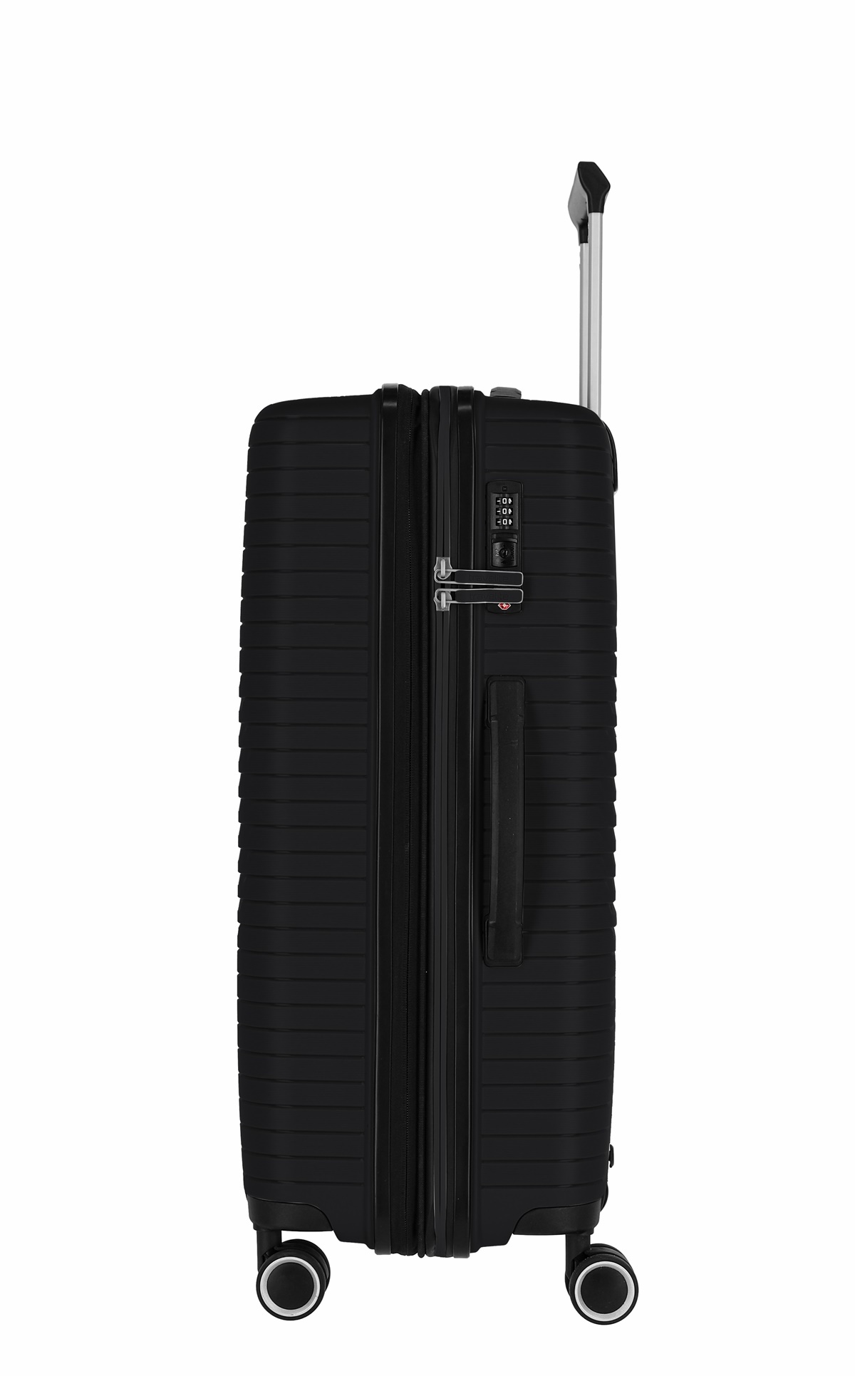 Travelite Koffer Orbita 4 Rollen Trolley M 67 cm Dehnfalte Schwarz