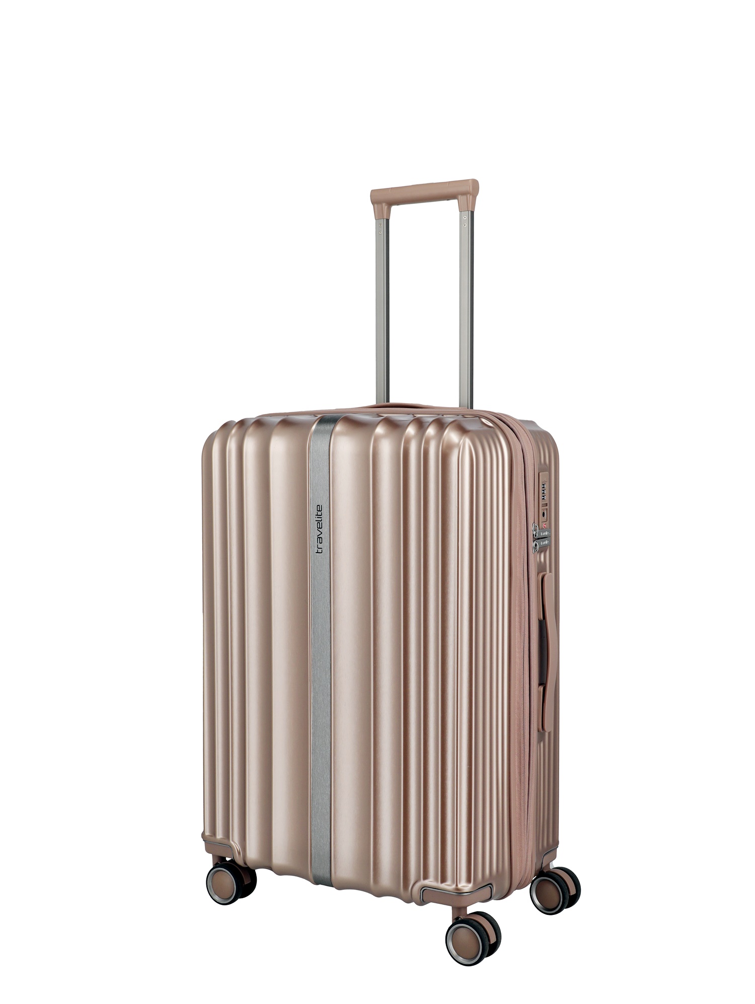 Travelite Paros 3 teiliges Set Metallic Look Altrosa