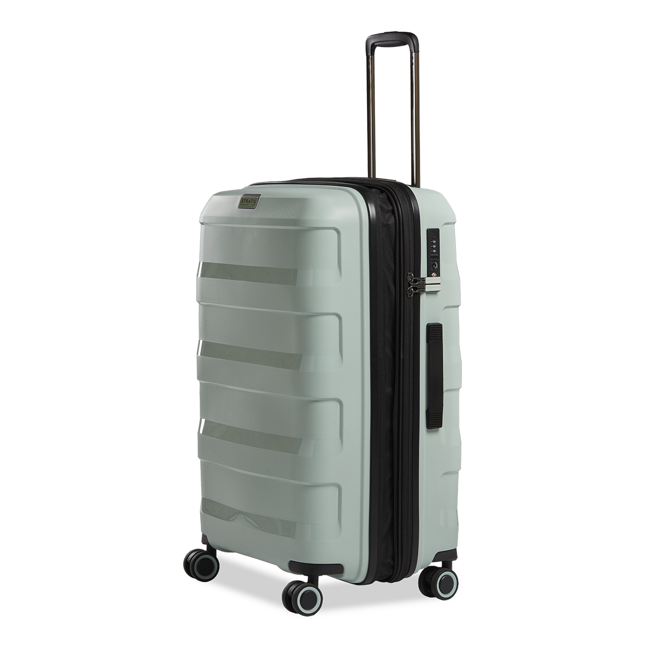 Stratic Straw Plus Koffer M 66 cm mit 4 Rollen aus Bio Kunststoff