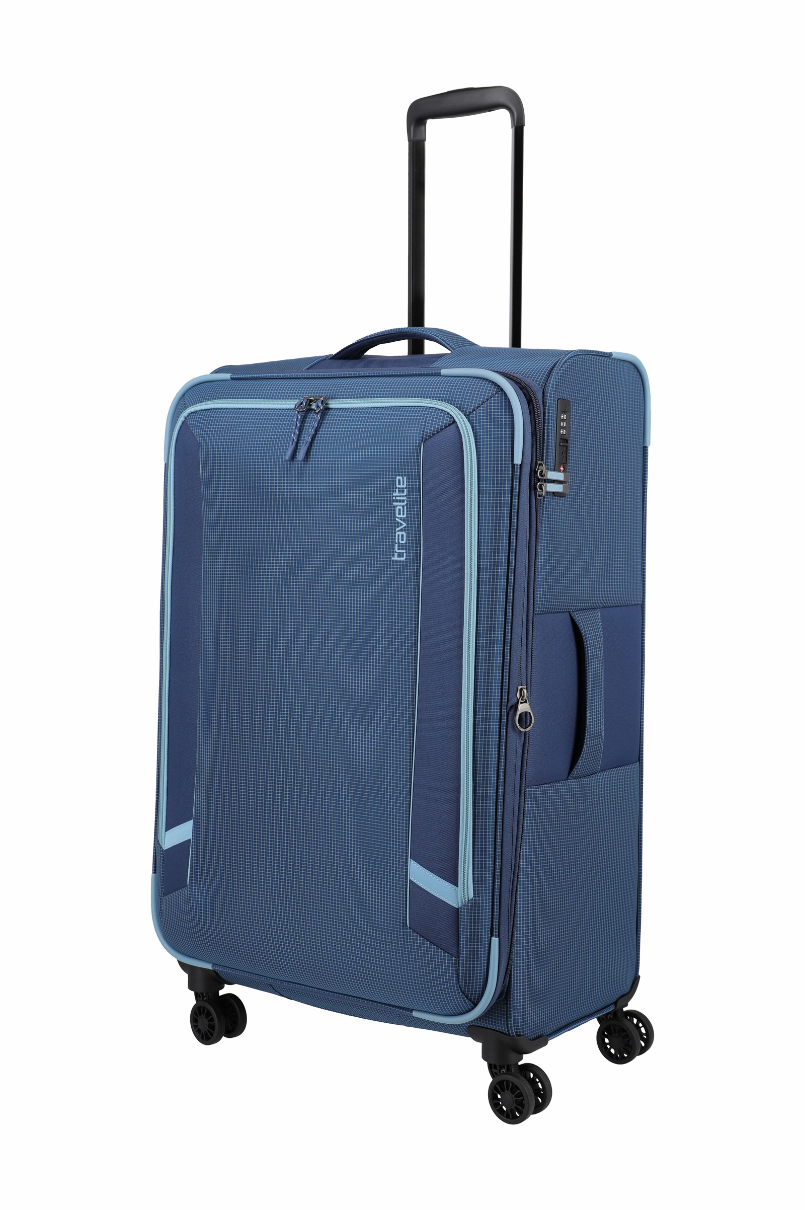 Travelite Trolley Corsiica L 77 cm mit 4 Rollen Blau