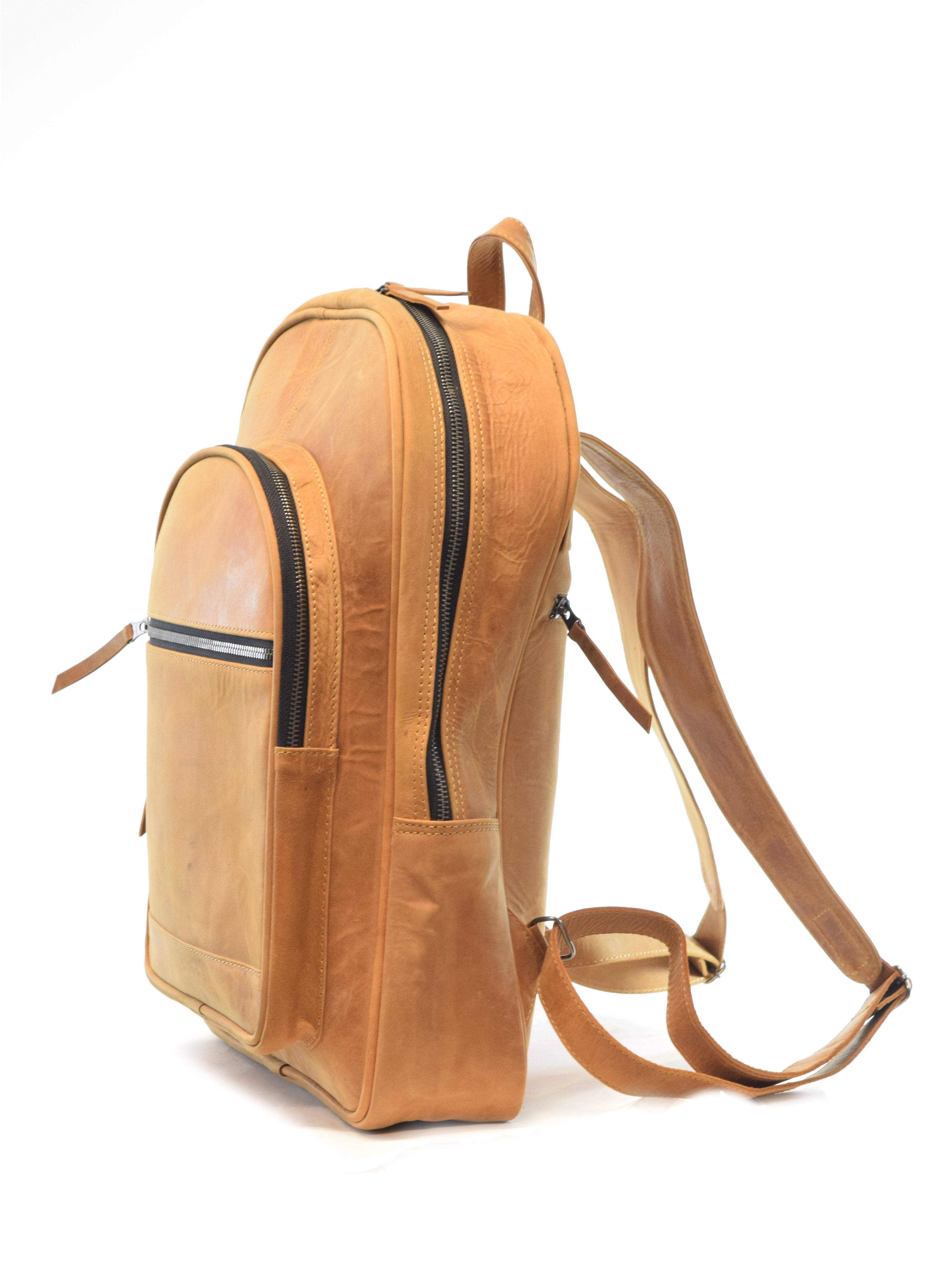 Leder Rucksack P1012
