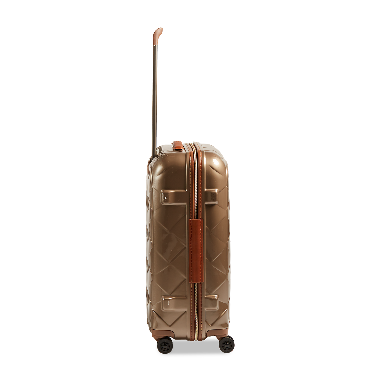 Stratic Koffer Leather and More M 66 cm 4 Rollen Champagner