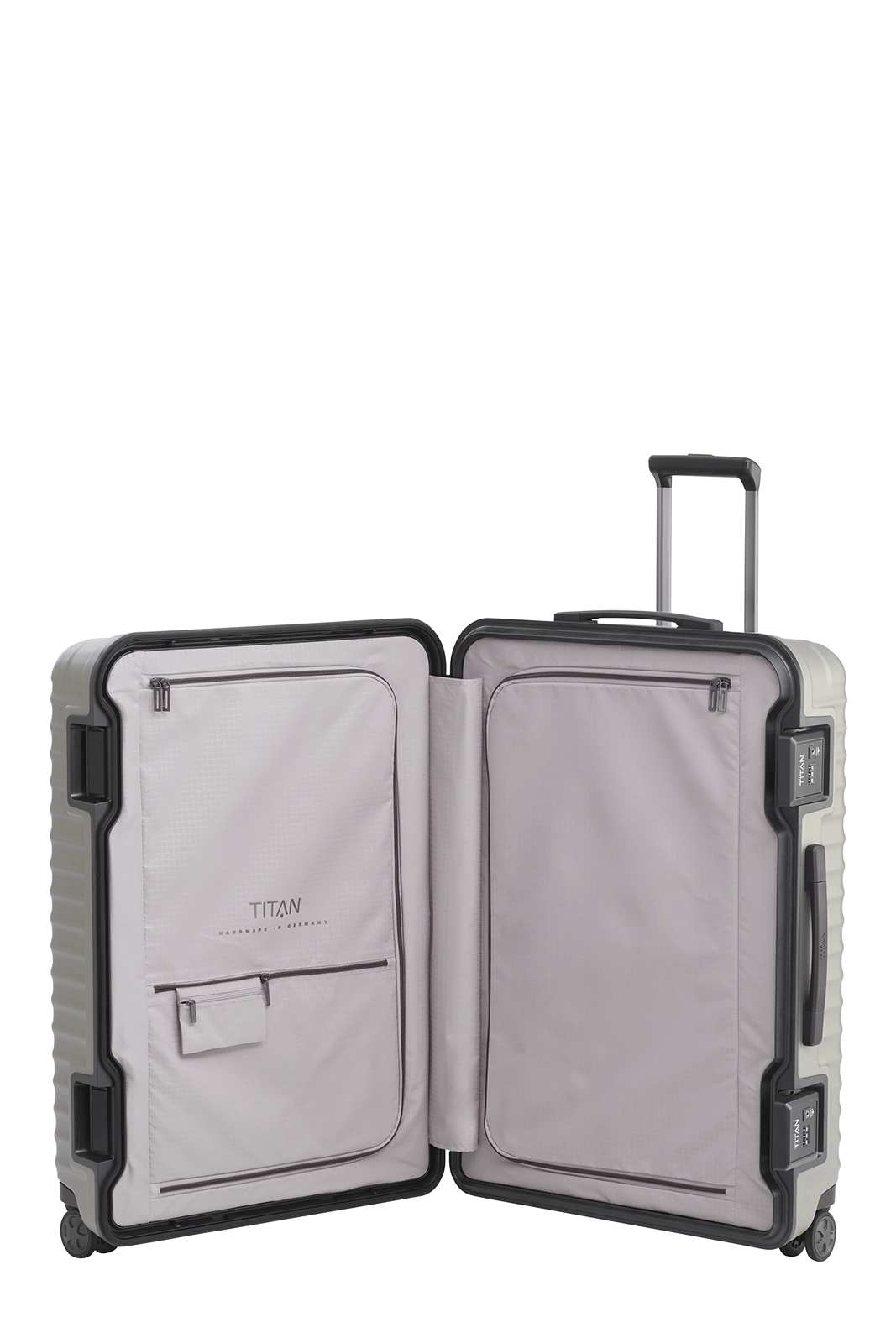 TITAN Trolley LITRON FRAME L 75 mit 4 Rollen Champagner