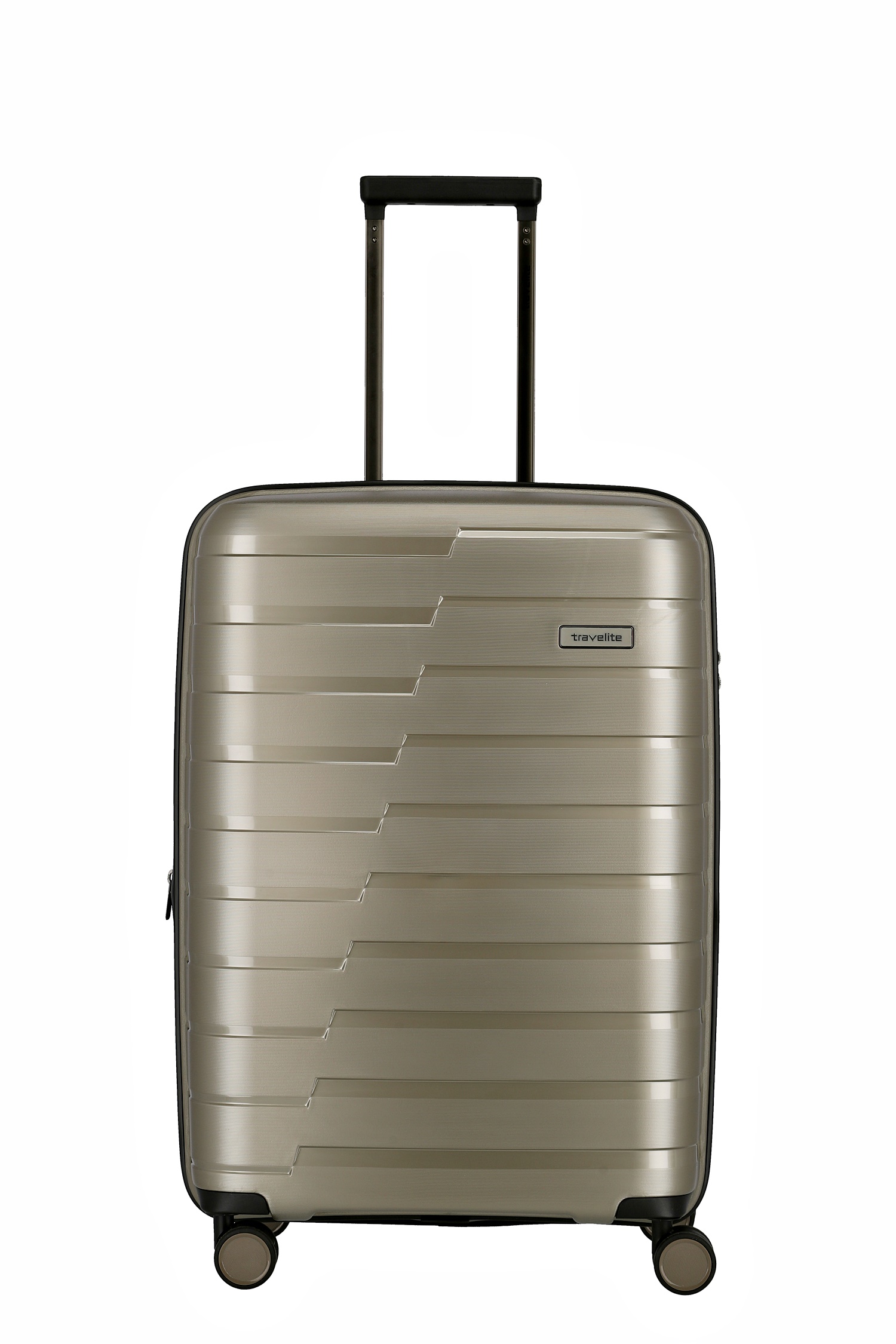 Travelite Koffer Air Base 4 Rollen Trolley M 67  cm Champagner