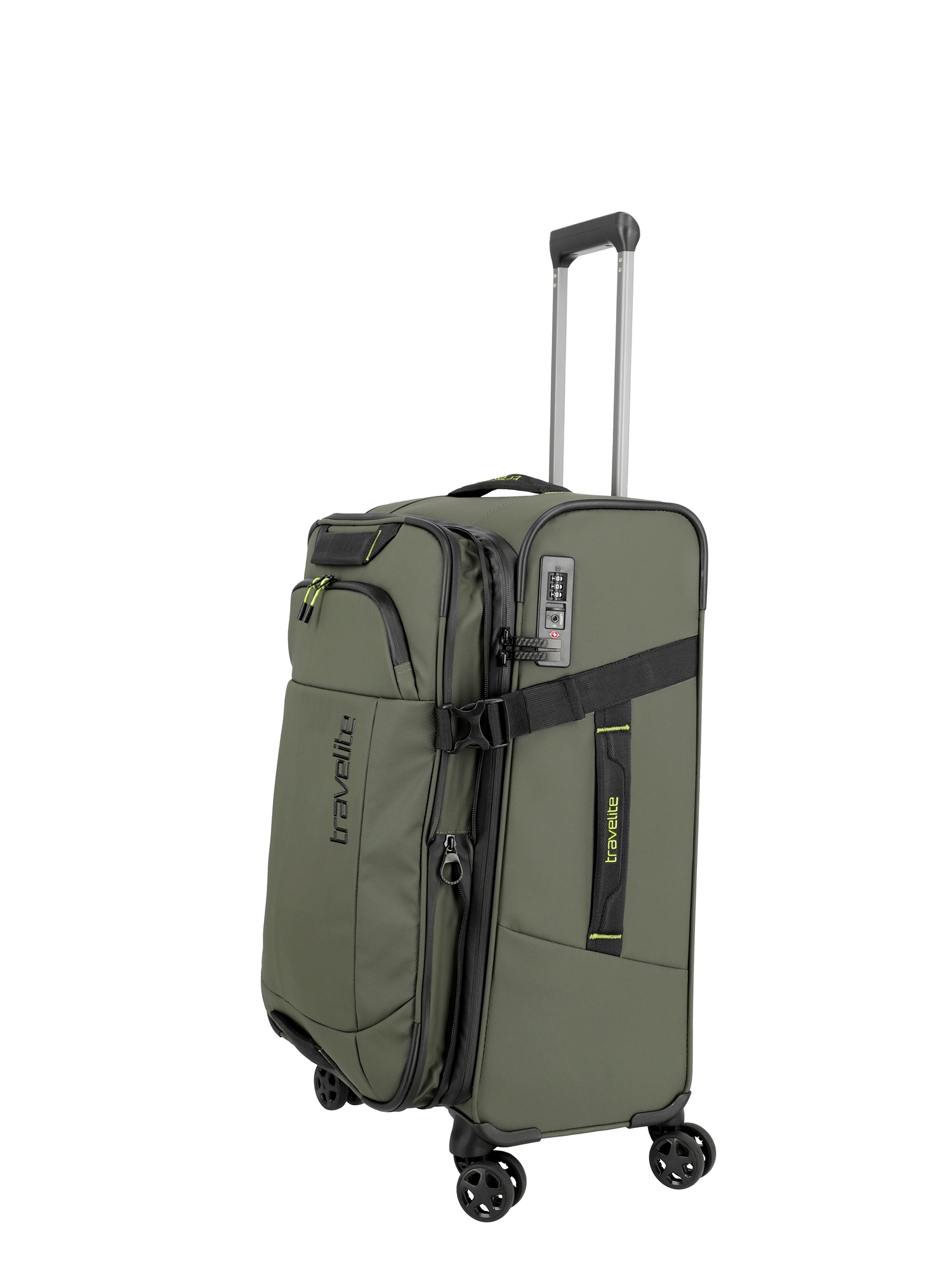 Travelite Trolley Briize M 67 cm 4 Rollen Khaki
