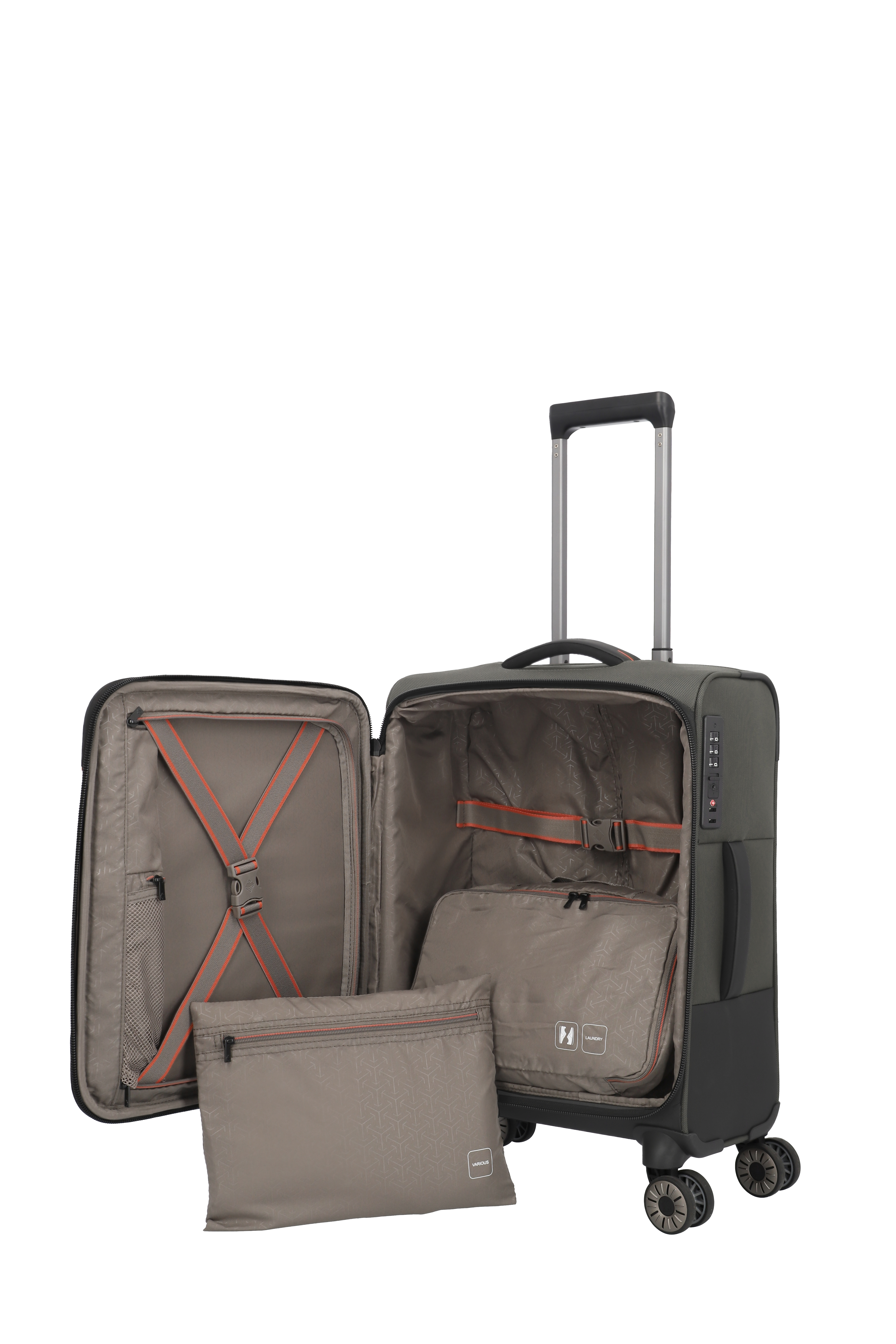 Travelite Trolley Crosslite S 55 cm 4 Rollen Oliv