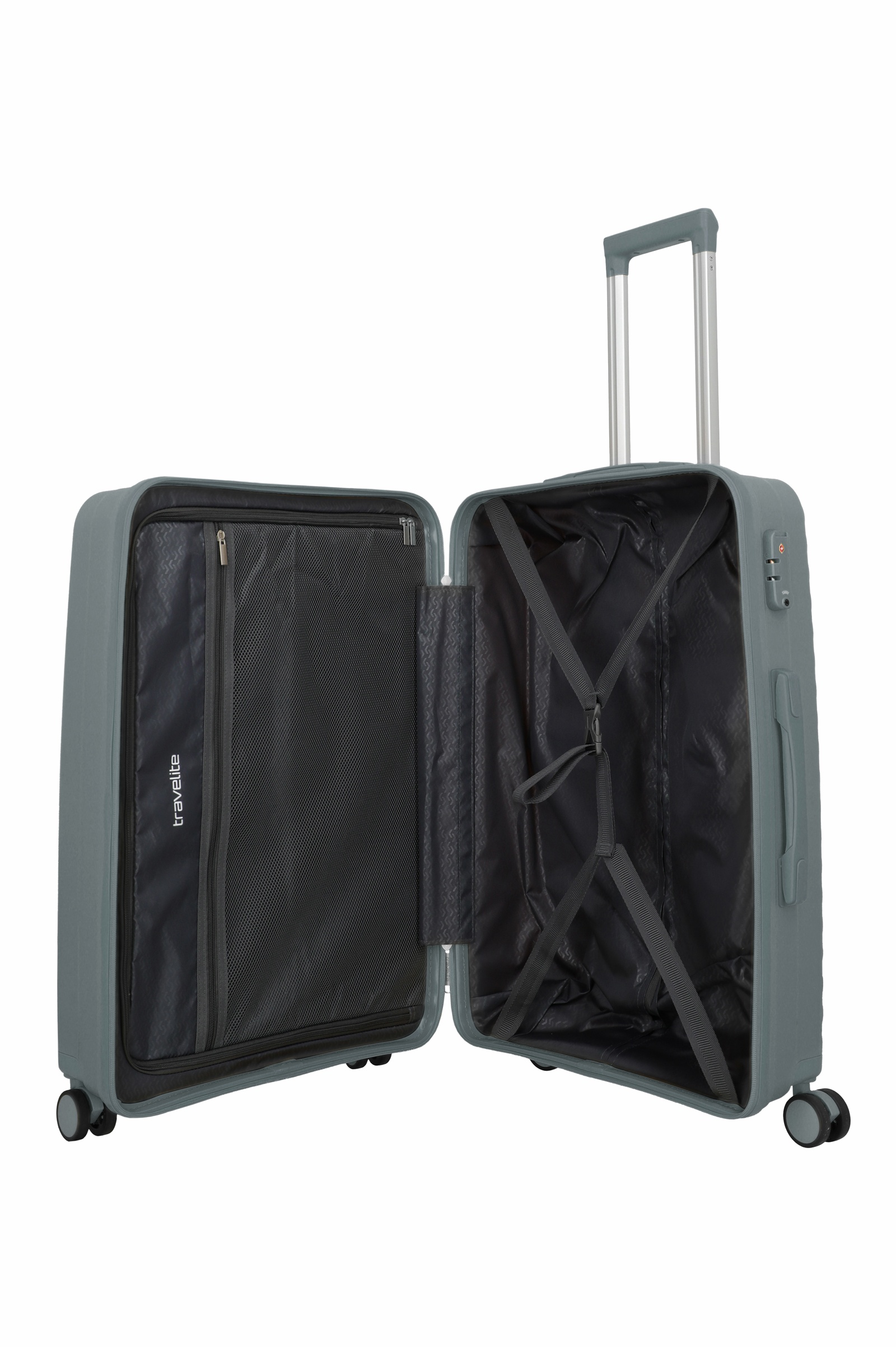 Travelite Trolley Pacific M 67 cm mit 4 Rollen Anthrazit