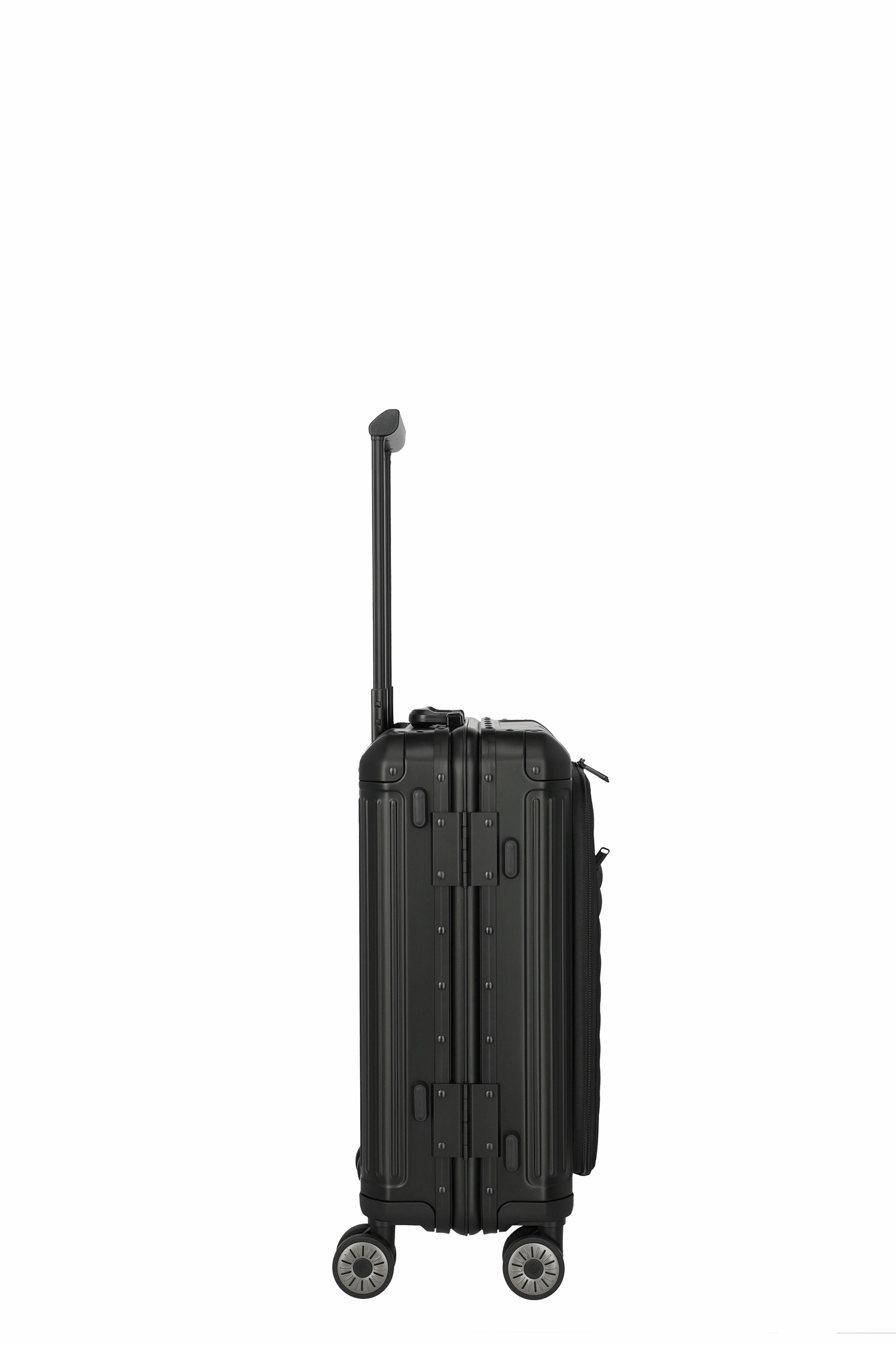 Travelite Aluminium Trolley Next 2.0 Vortasche S 55 cm mit 4 Rollen Schwarz