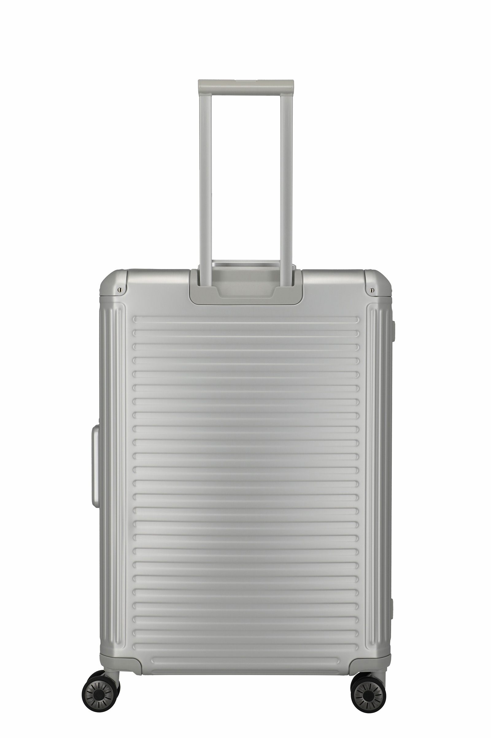 Travelite Aluminium Trolley Next 2.0 L 77 cm mit 4 Rollen Silber