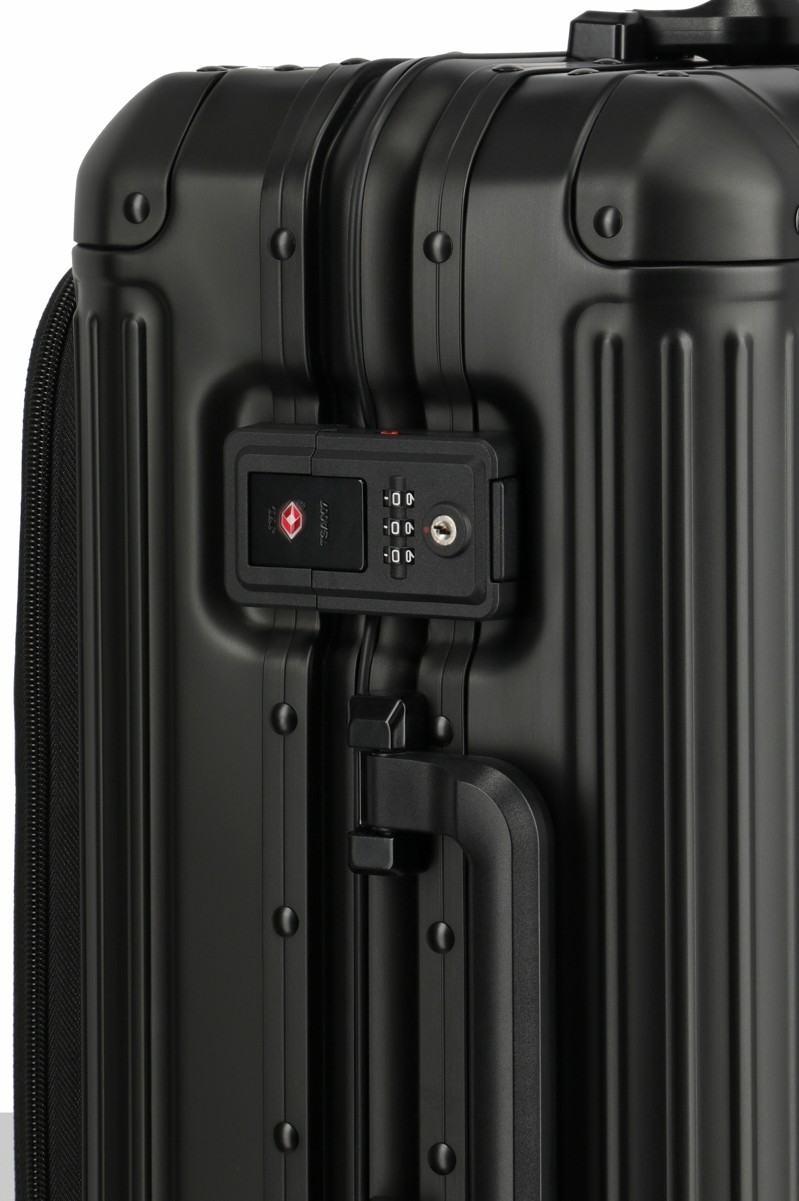 Travelite Aluminium Trolley Next 2.0 Vortasche S 55 cm mit 4 Rollen Schwarz