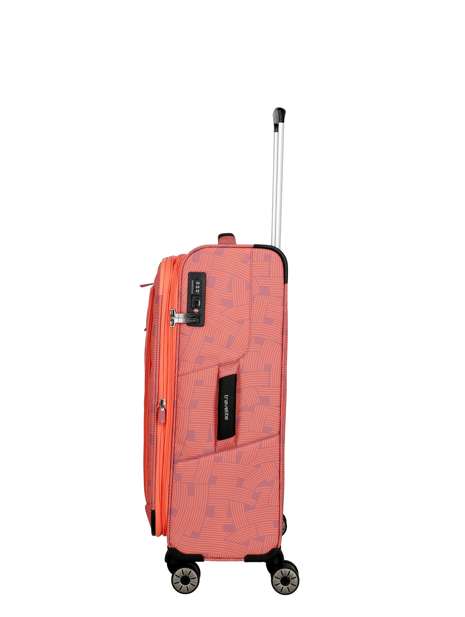 Travelite Trolley SKAII M 67 cm mit 4 Rollen Peach Edition