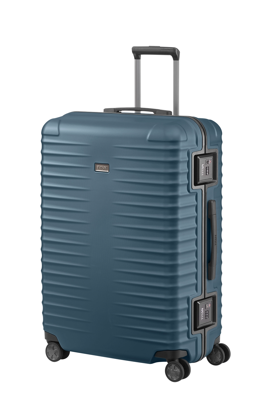 TITAN Trolley LITRON FRAME L 75 mit 4 Rollen Petrol
