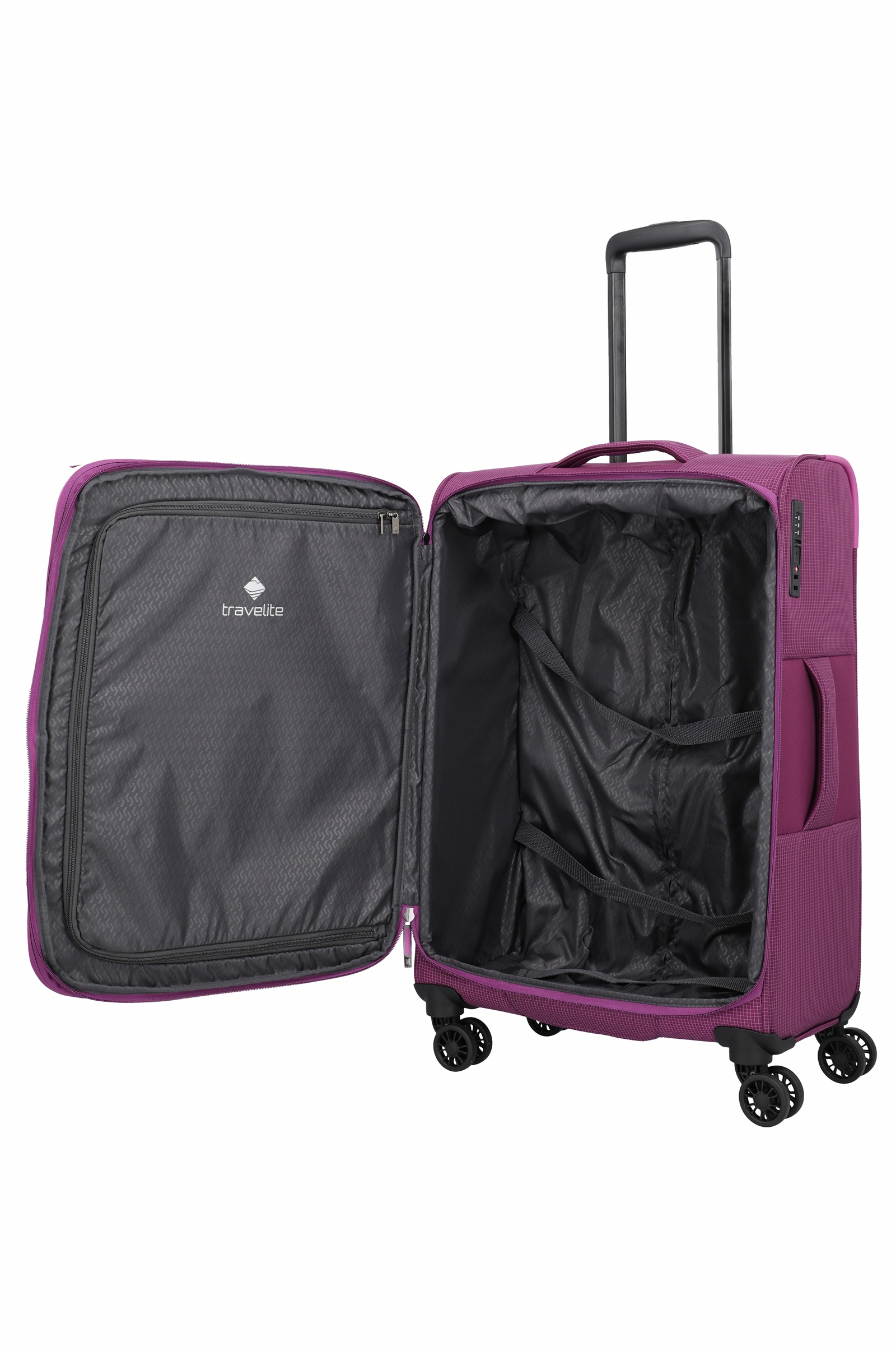 Travelite Trolley Corsiica L 77 cm mit 4 Rollen Pink