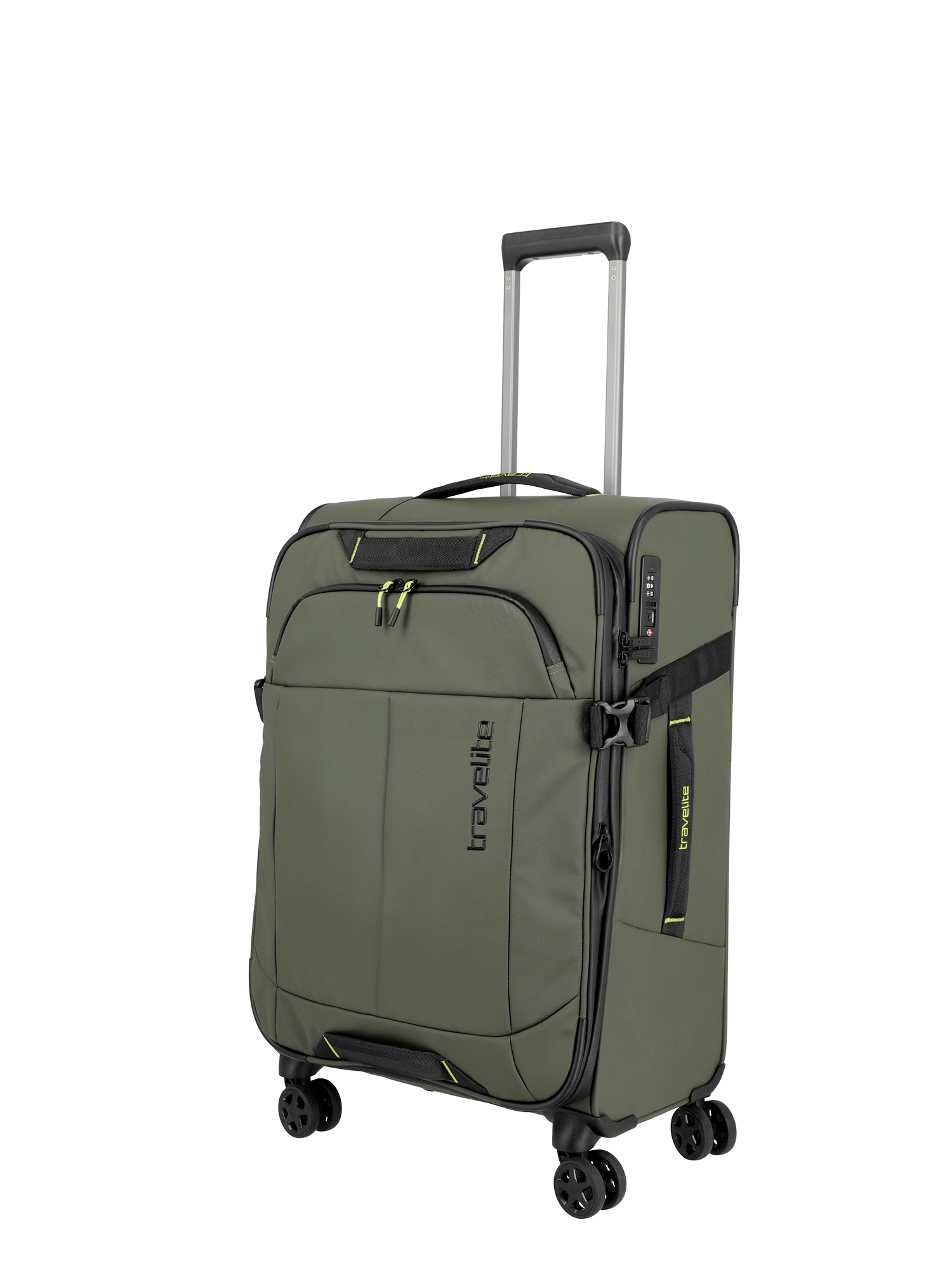 Travelite Trolley Briize M 67 cm 4 Rollen Khaki