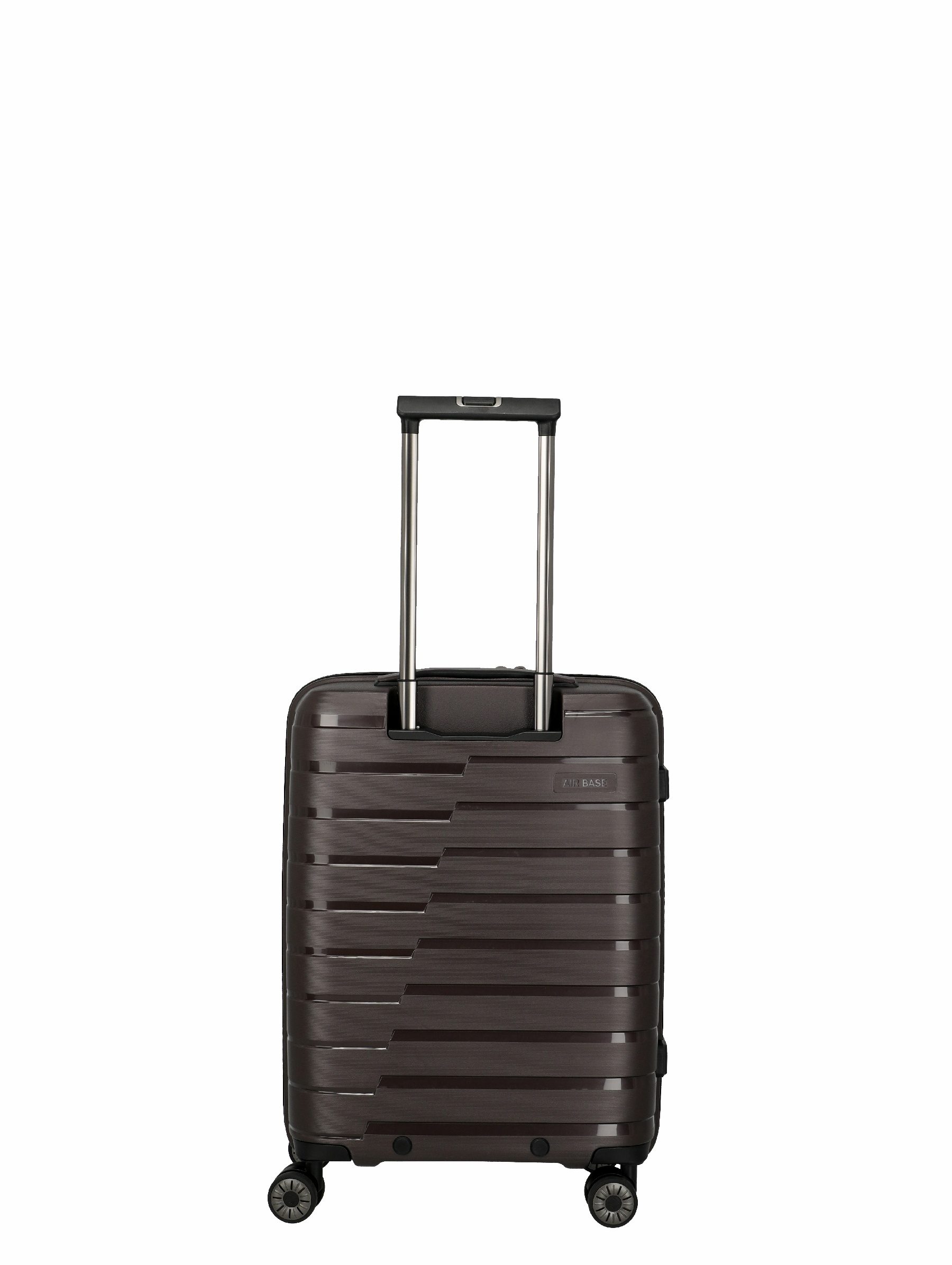 Travelite Koffer Air Base Vortasche 4 Rollen Trolley 55 cm S+ Coffee