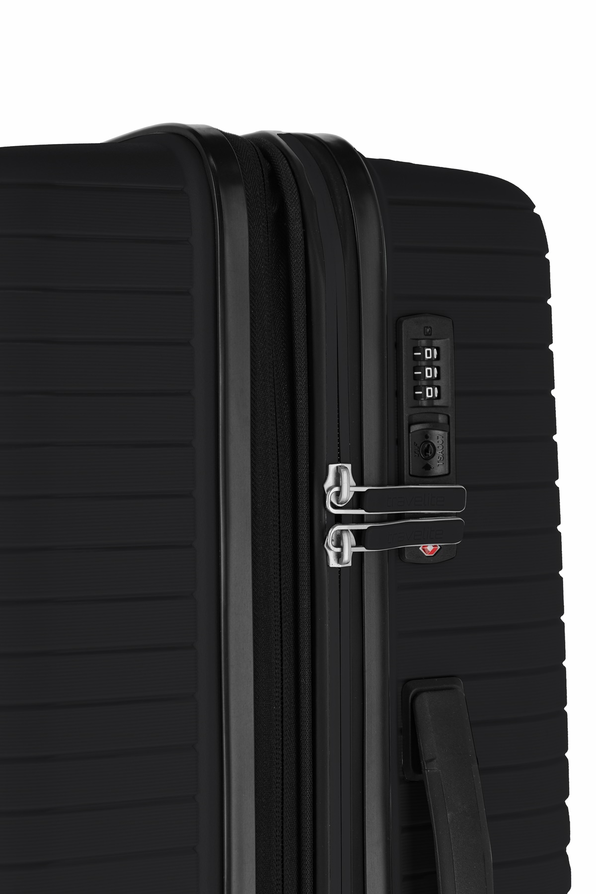 Travelite Koffer Orbita 4 Rollen Trolley M 67 cm Dehnfalte Schwarz
