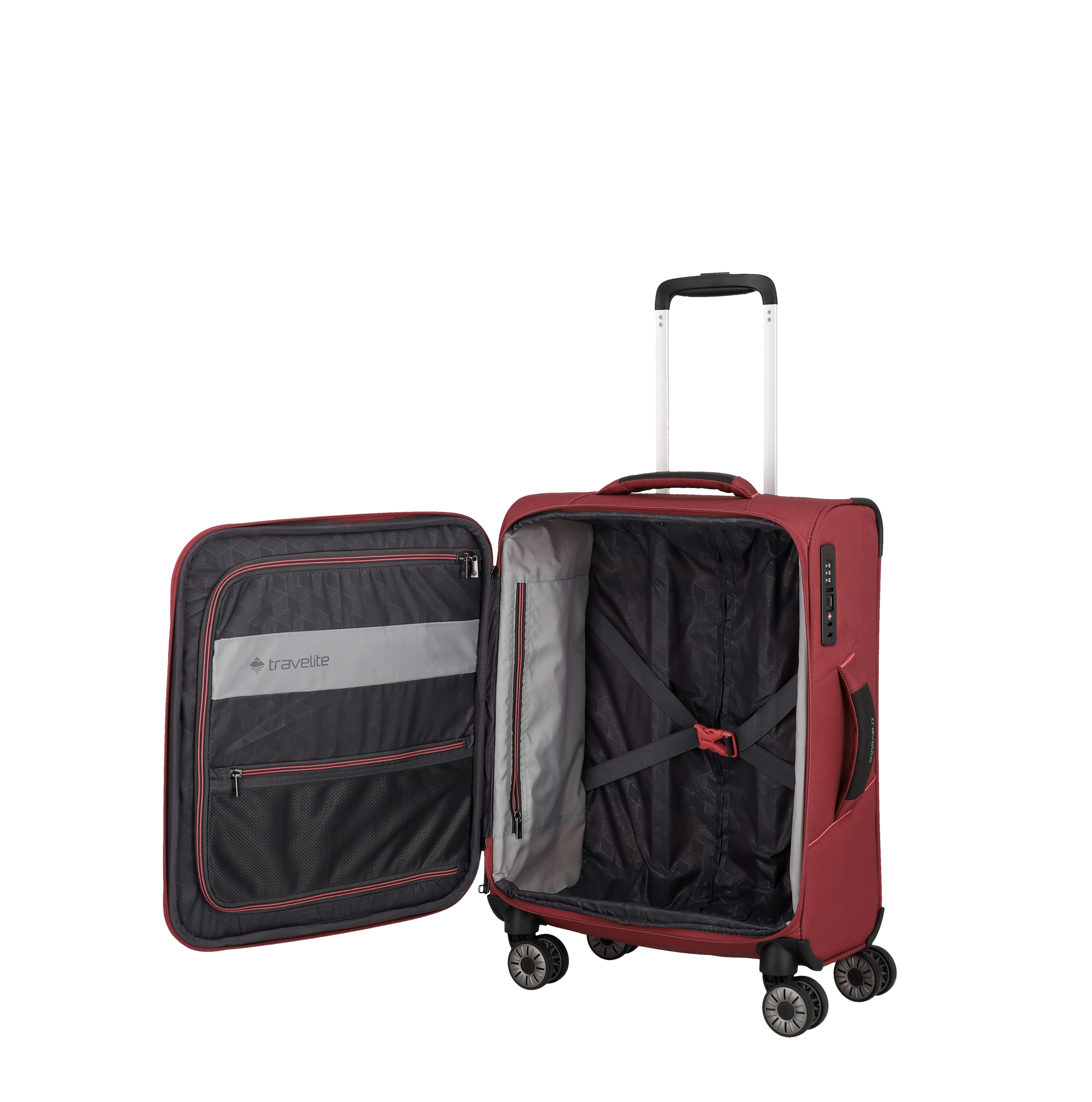 Travelite Trolley SKAII S 55 cm mit 4 Rollen Abendrot