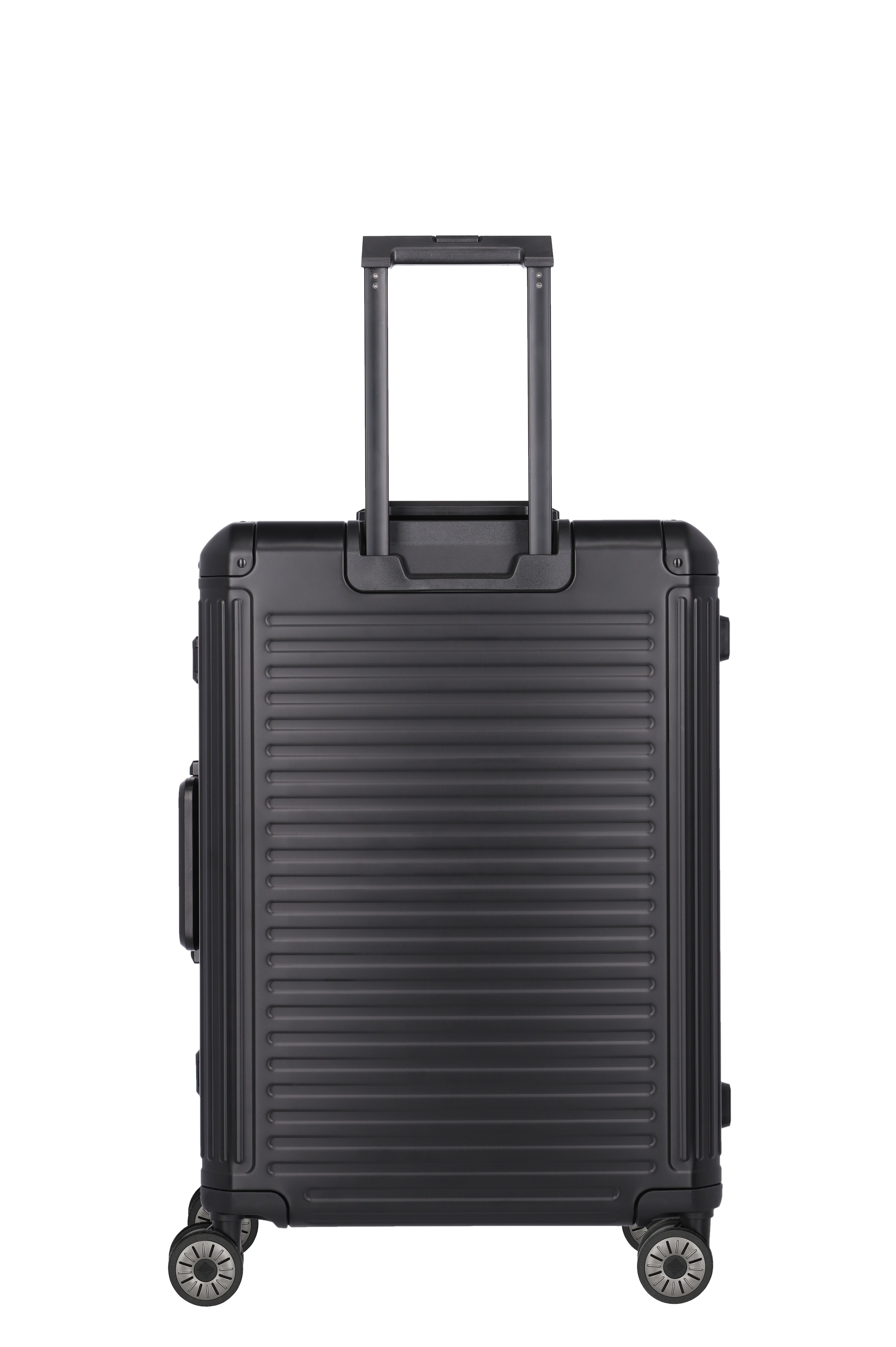 Travelite Aluminium Trolley Next M 66 cm mit 4 Rollen Schwarz
