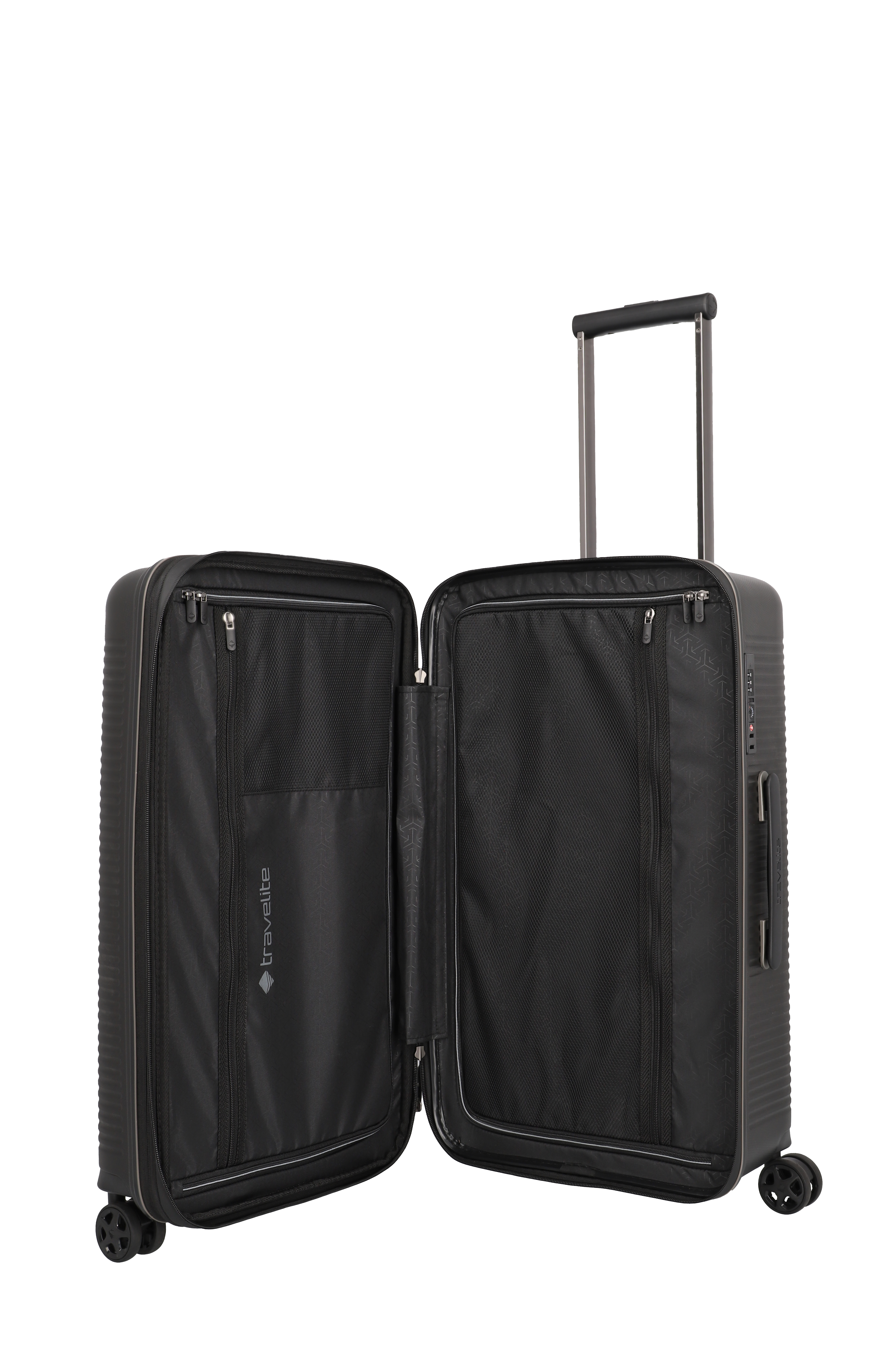 Travelite Roomer Kompakt Trunk Koffer M 66 cm Schwarz