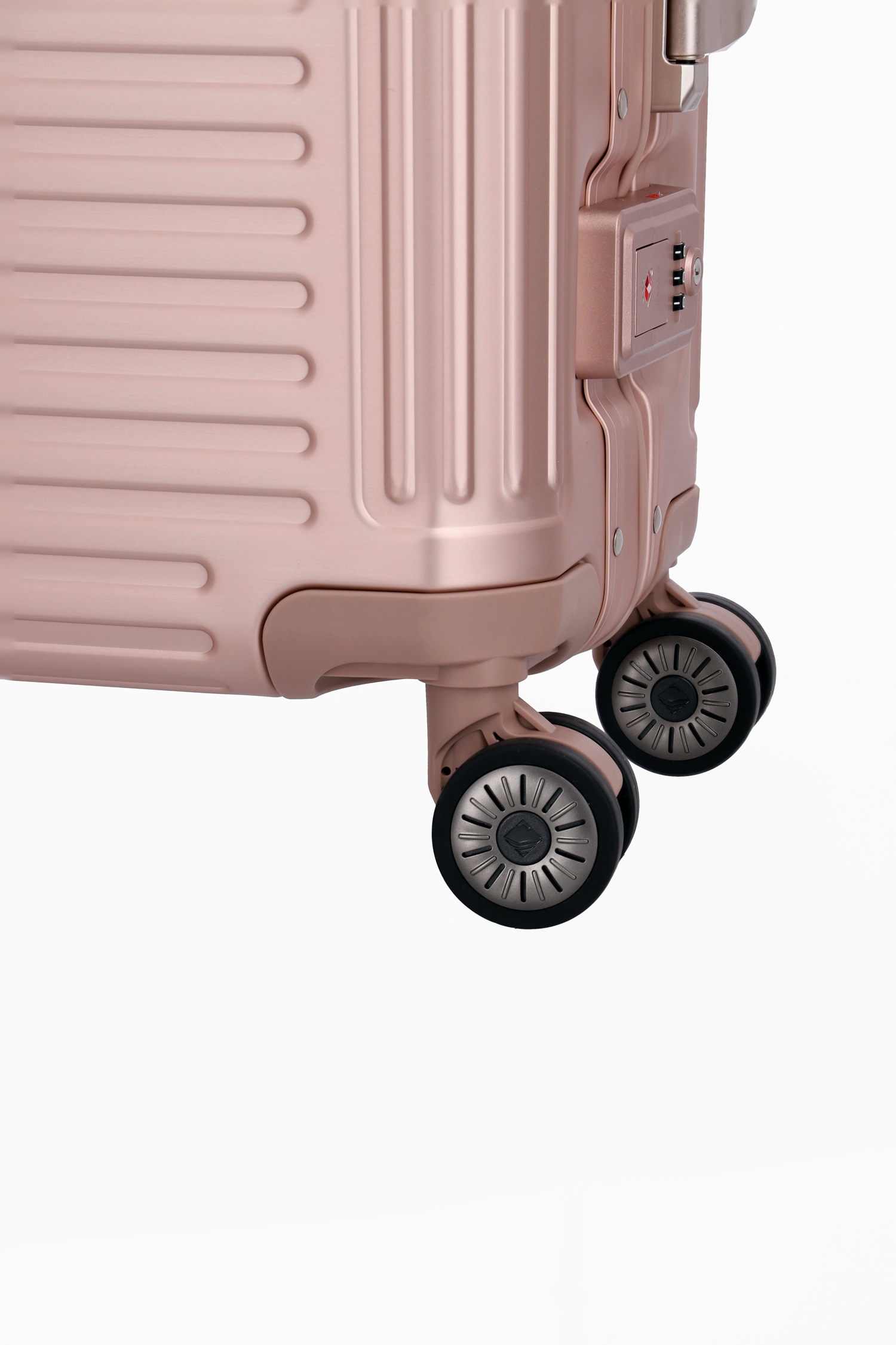 Travelite Aluminium Trolley Next S 55 cm mit 4 Rollen Rose