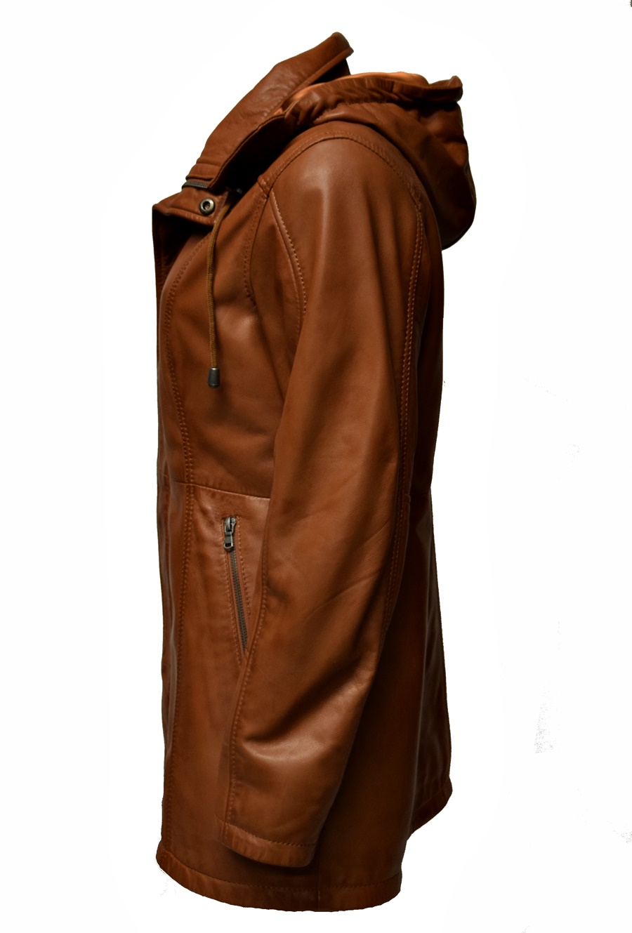 Damen Lederjacke Pauline Dunkelcognac