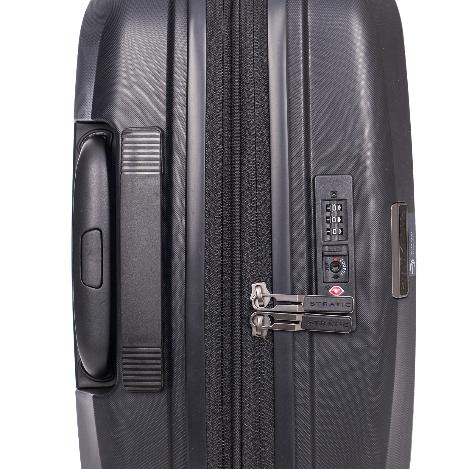 Stratic Straw Plus Trolley S 55 cm mit 4 Rollen aus Bio Kunststoff in Schwarz