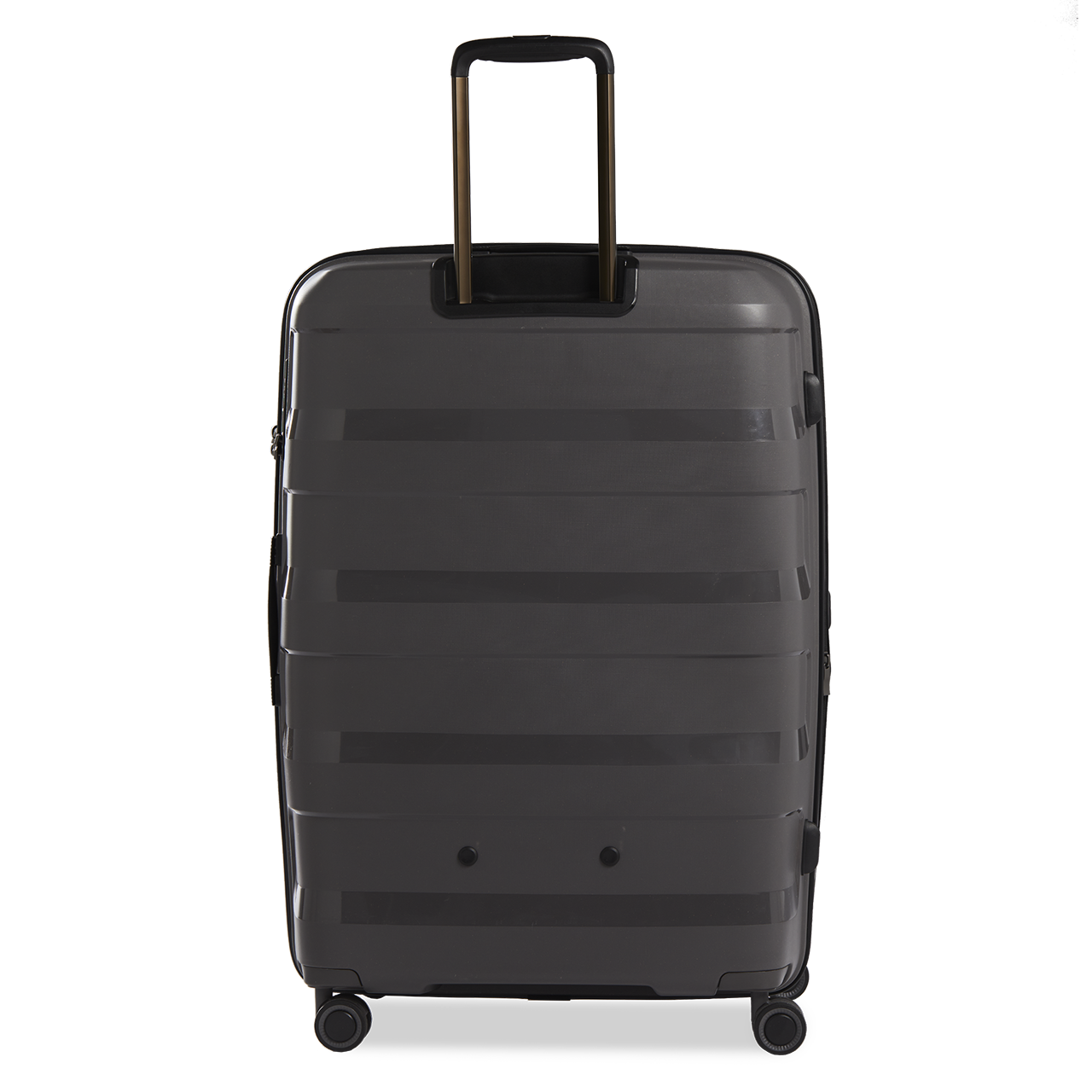 Stratic Straw Plus Trolley L 76 cm mit 4 Rollen aus Bio Kunststoff Dark Grey