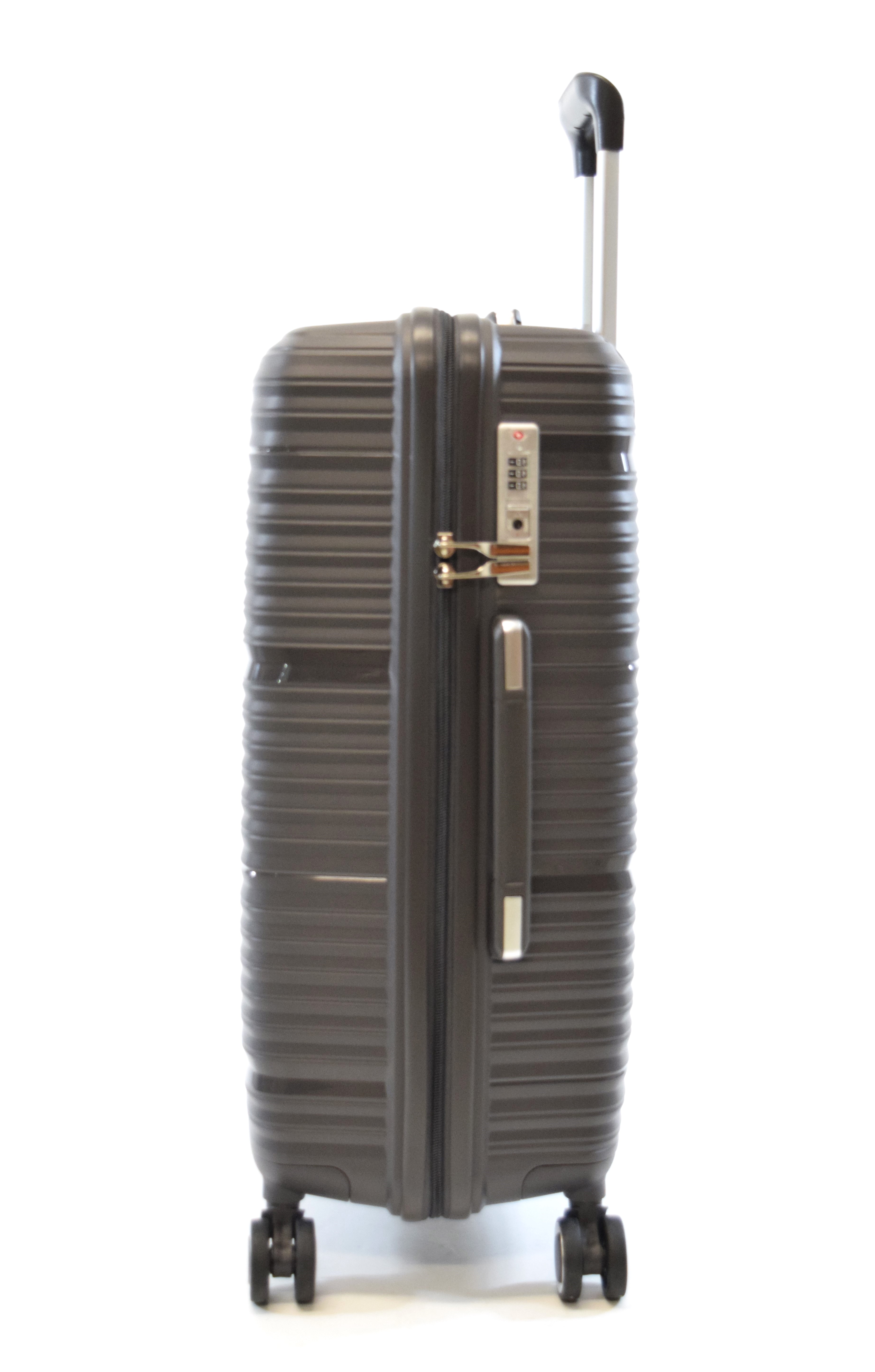 Trolley Koffer Flightourer Gr. M 66 cm mit 4 Rollen Stone Grau