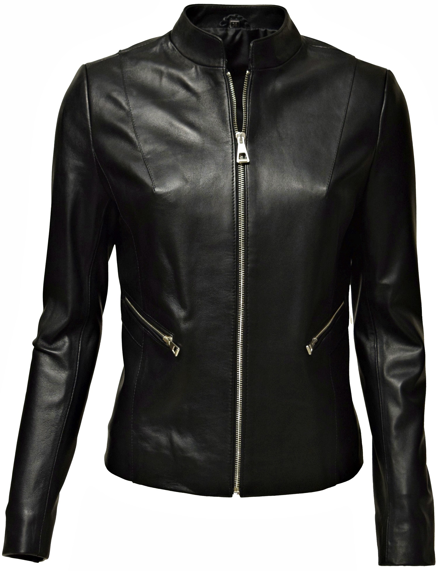 Damen Lederjacke Anni in fine Schwarz