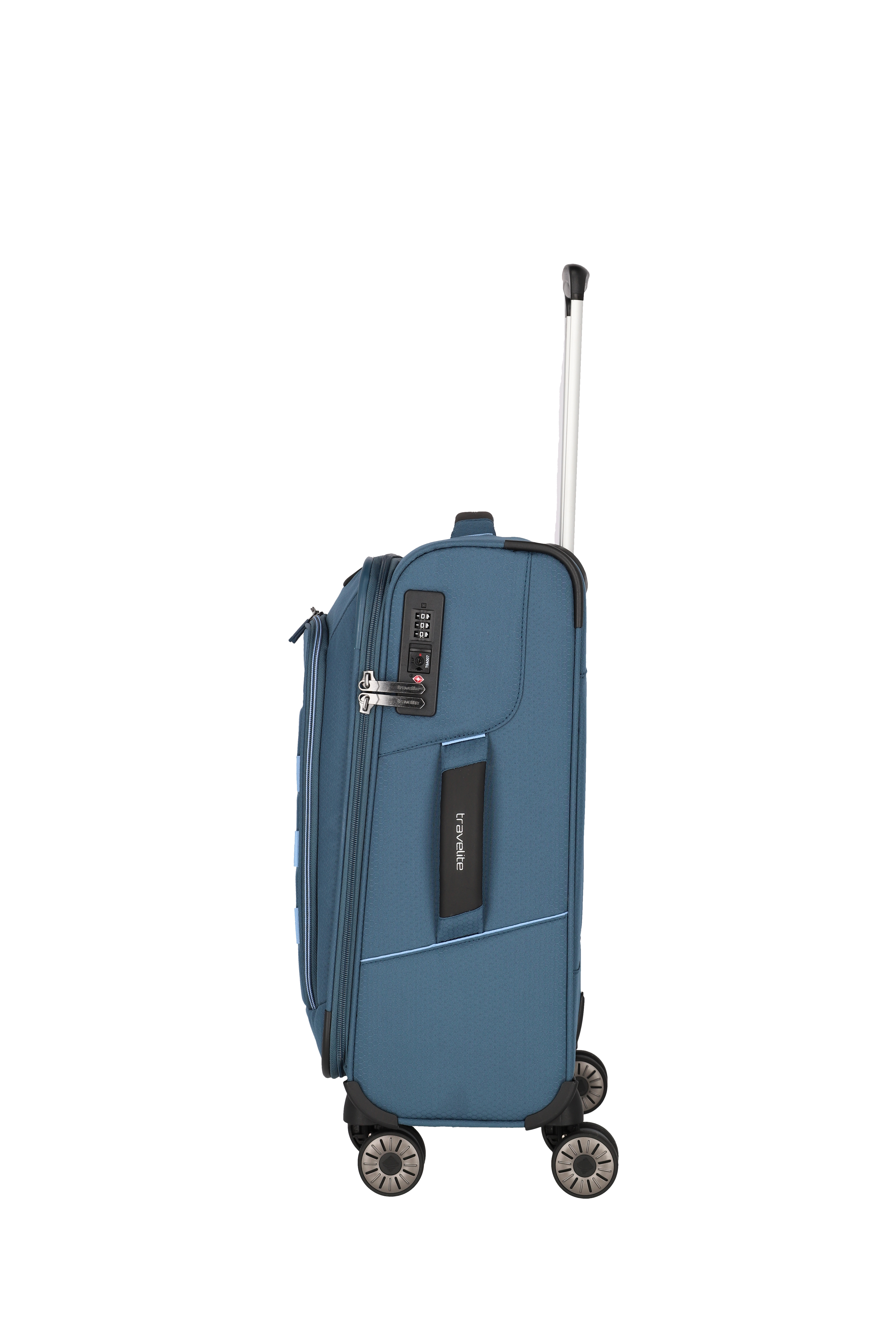 Travelite Trolley SKAII S 55 cm mit 4 Rollen Panoramablau